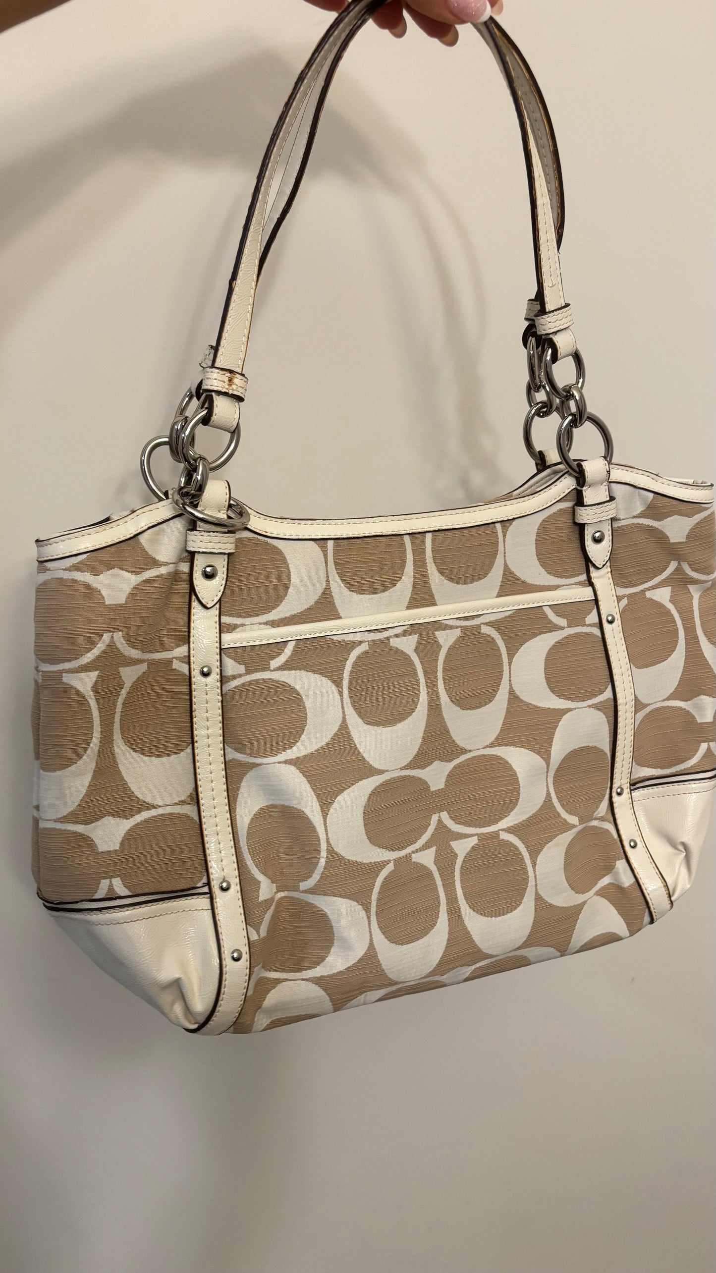 Coach Med Cream Bag