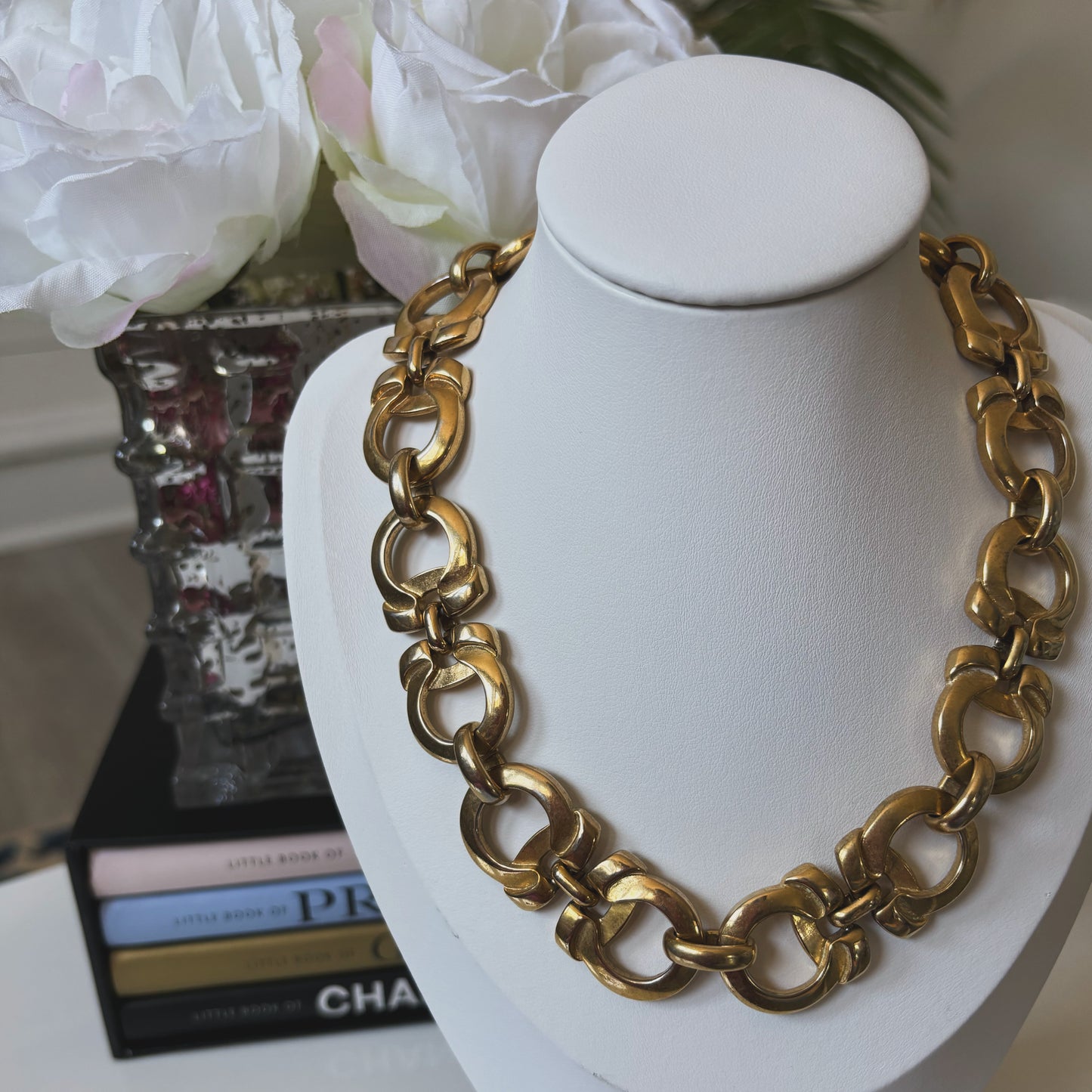 Salvatore Ferragamo Gancini Statement Necklace