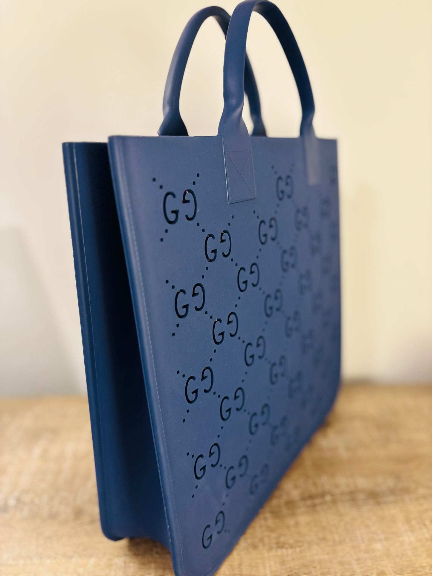 Gucci Blue Rubber Bag