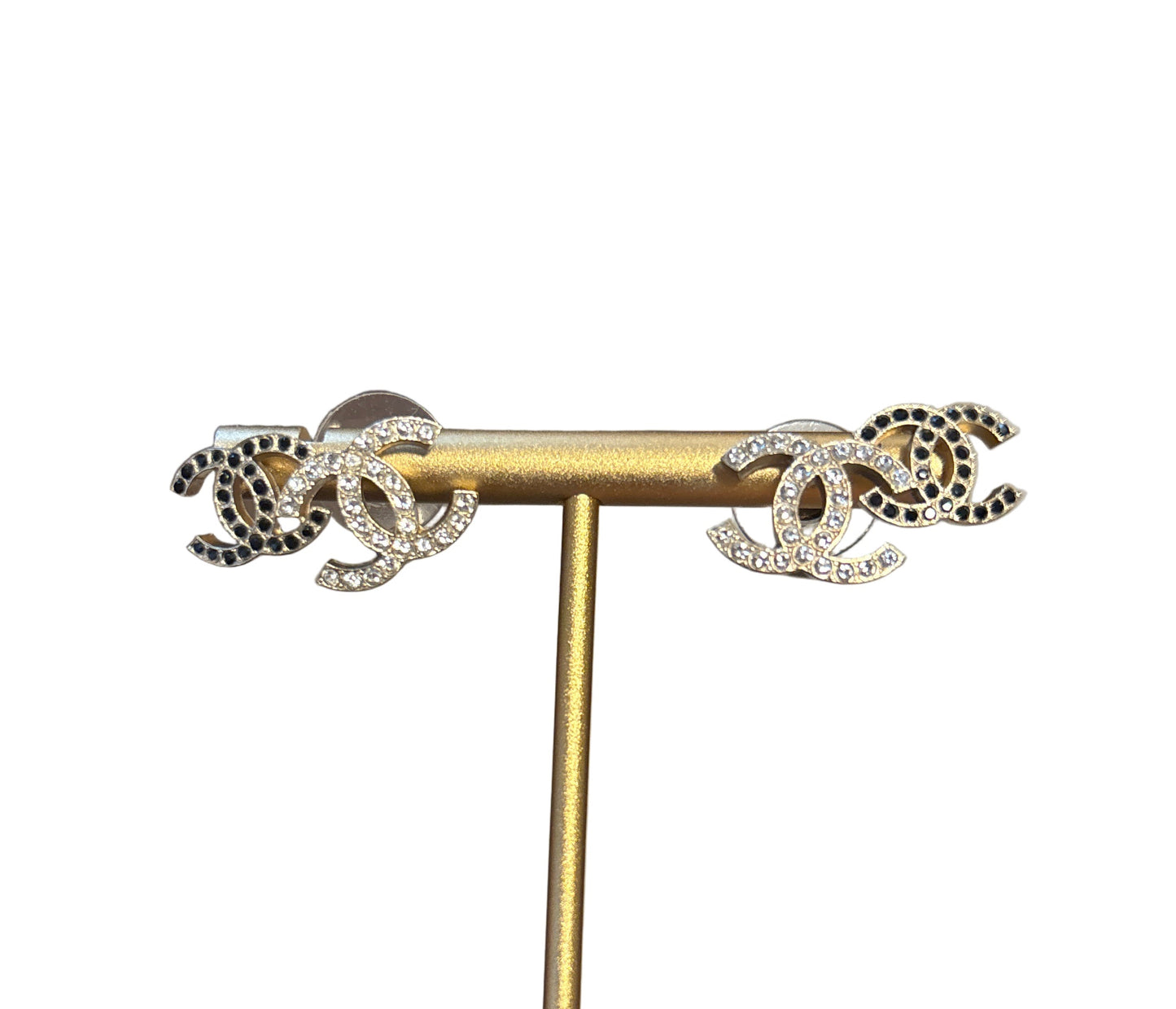 Chanel Double CC’s Pierced Earrings