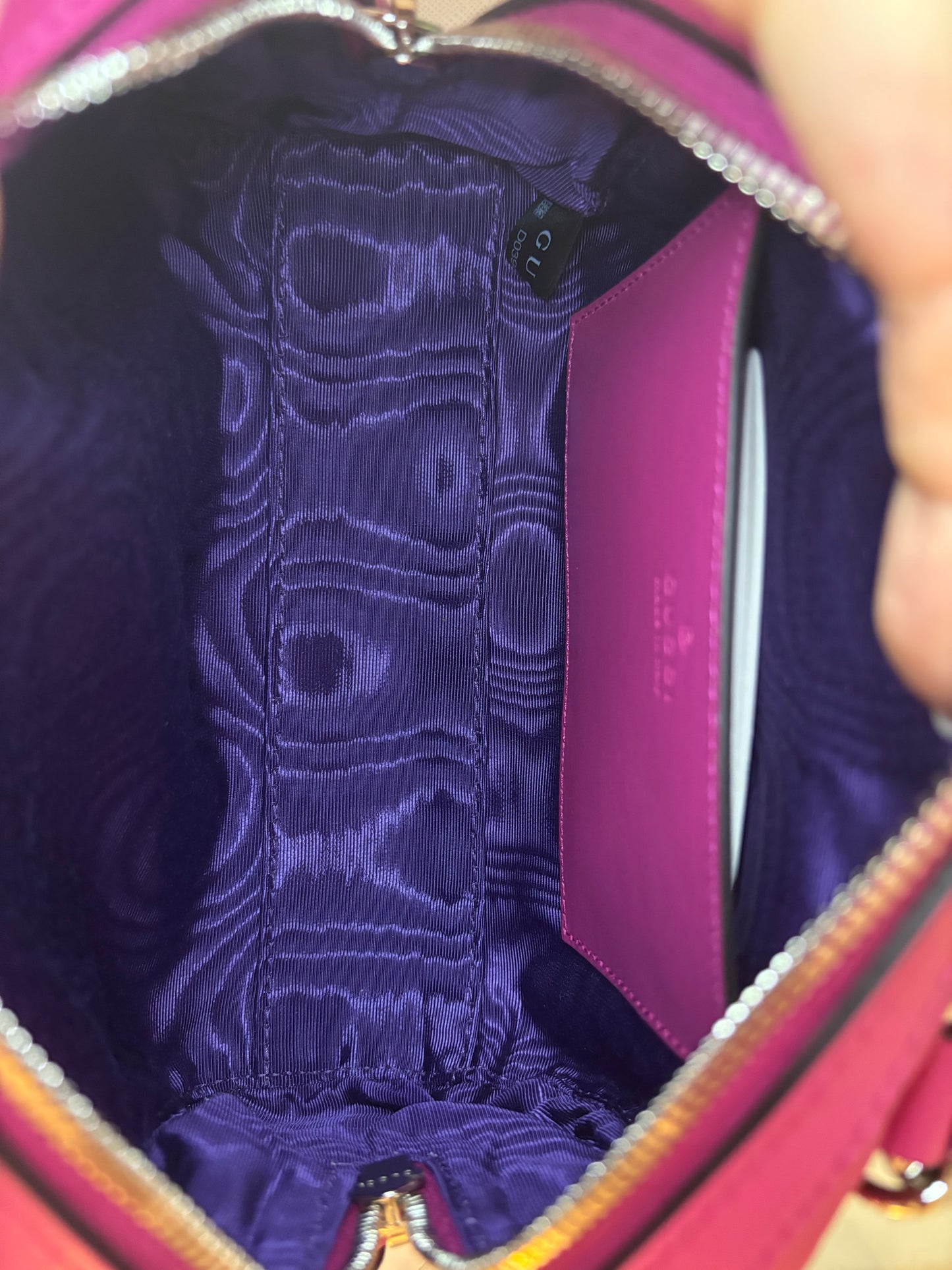 Gucci GG Matelassé Nylon Top Handle and Two Way Crossbody