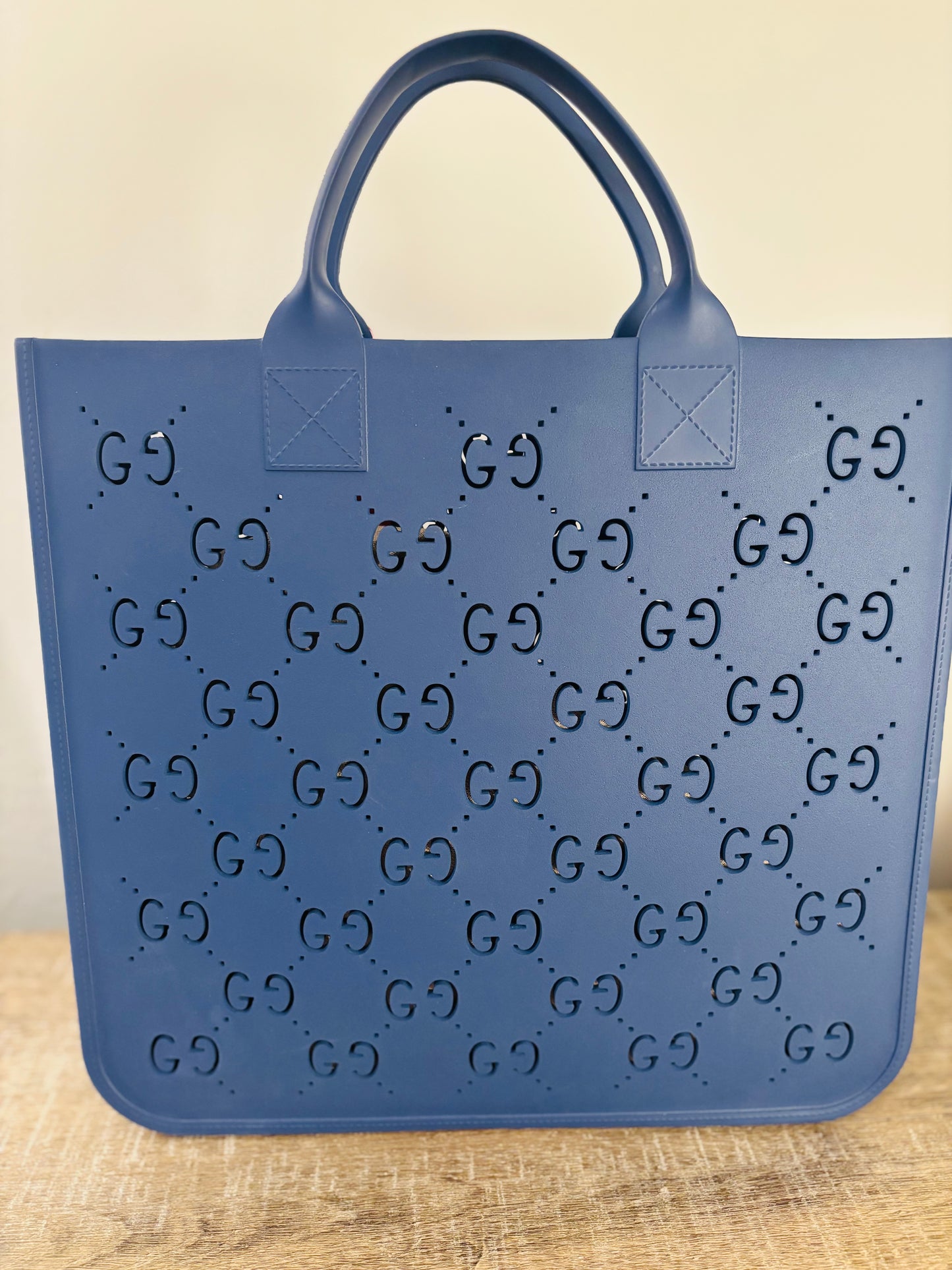 Gucci Blue Rubber Bag