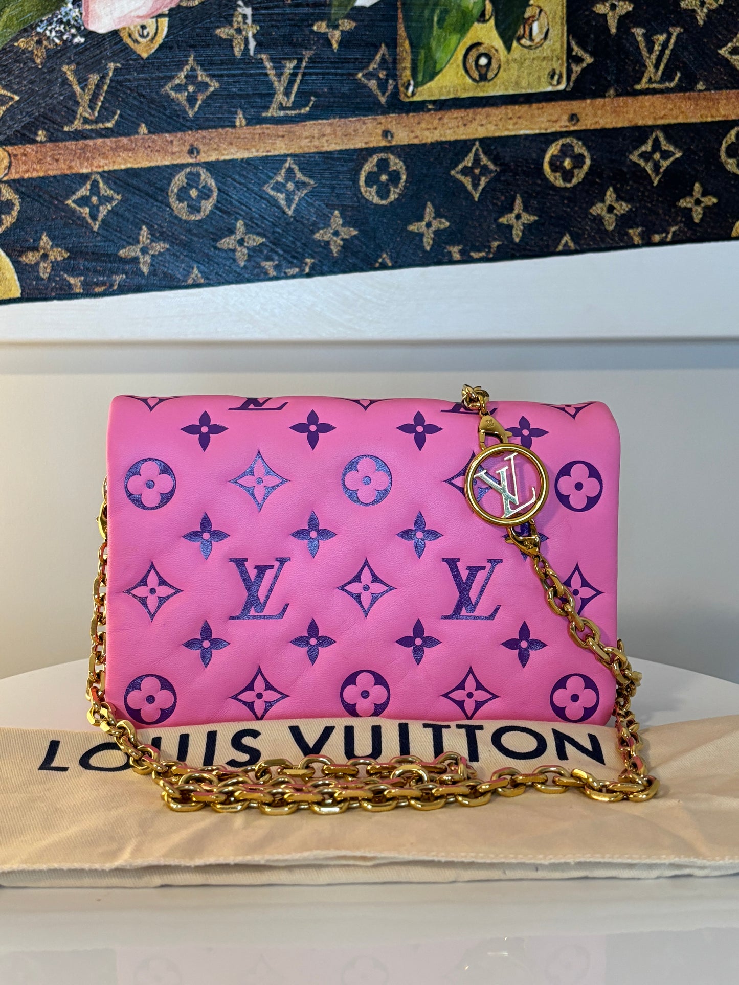 Louis Vuitton Pink & Purple Coussin Crossbody