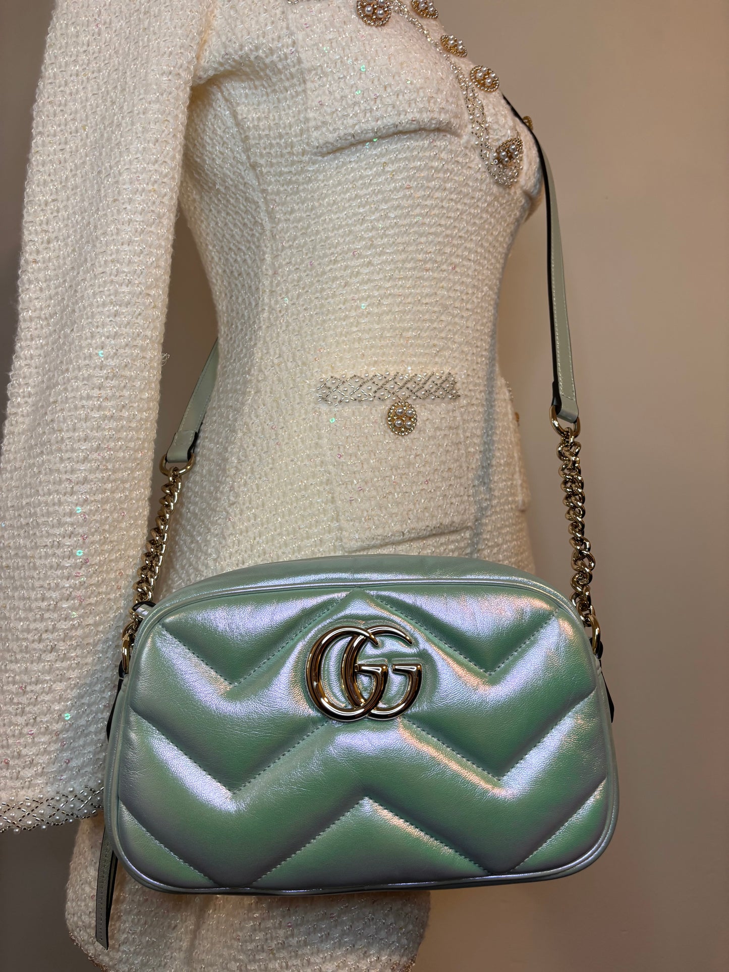 Gucci Iridescent Marmont Crossbody