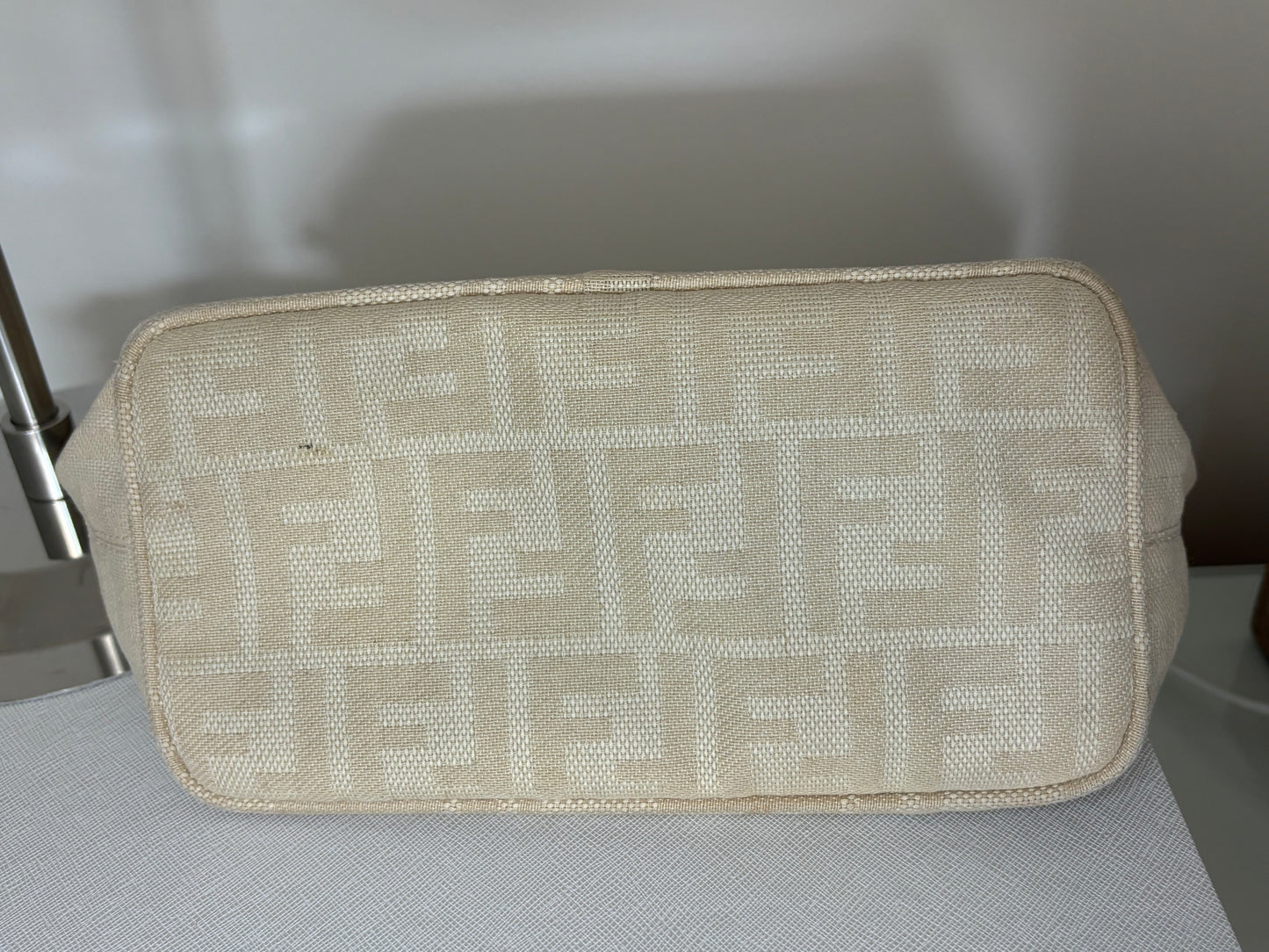 Fendi Cream Bucket Shoulder Bag