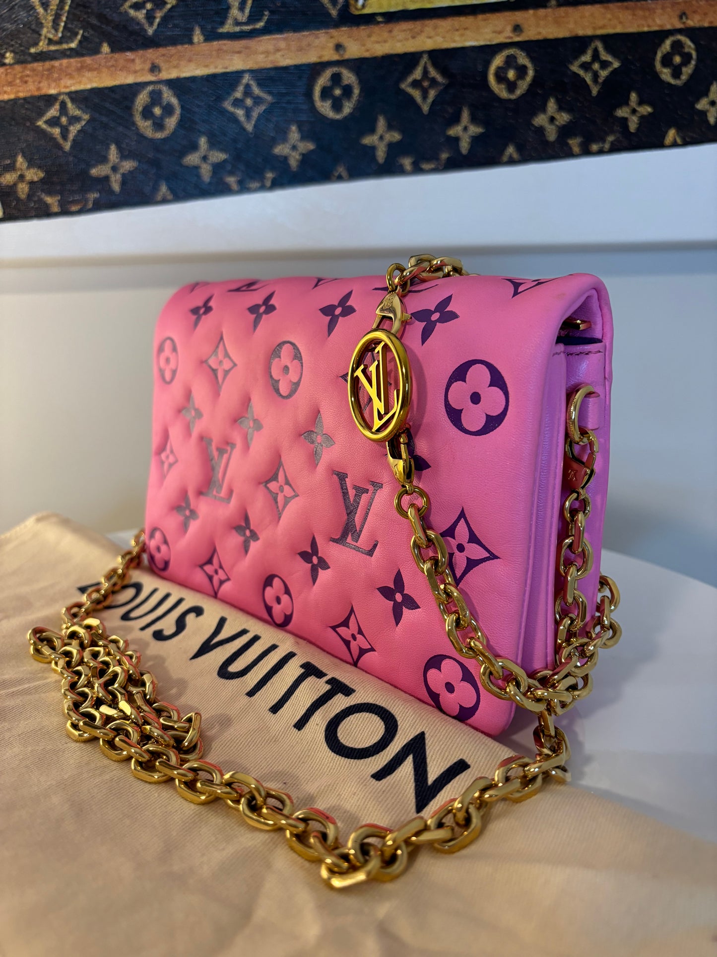 Louis Vuitton Pink & Purple Coussin Crossbody