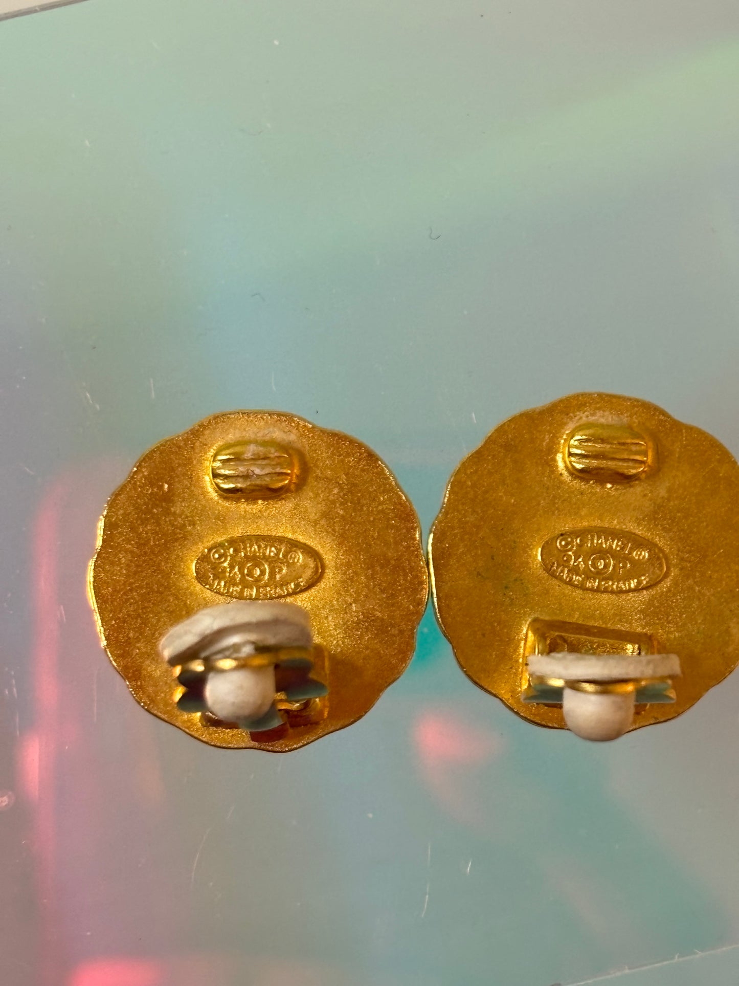 Vintage Chanel Clip On Earrings