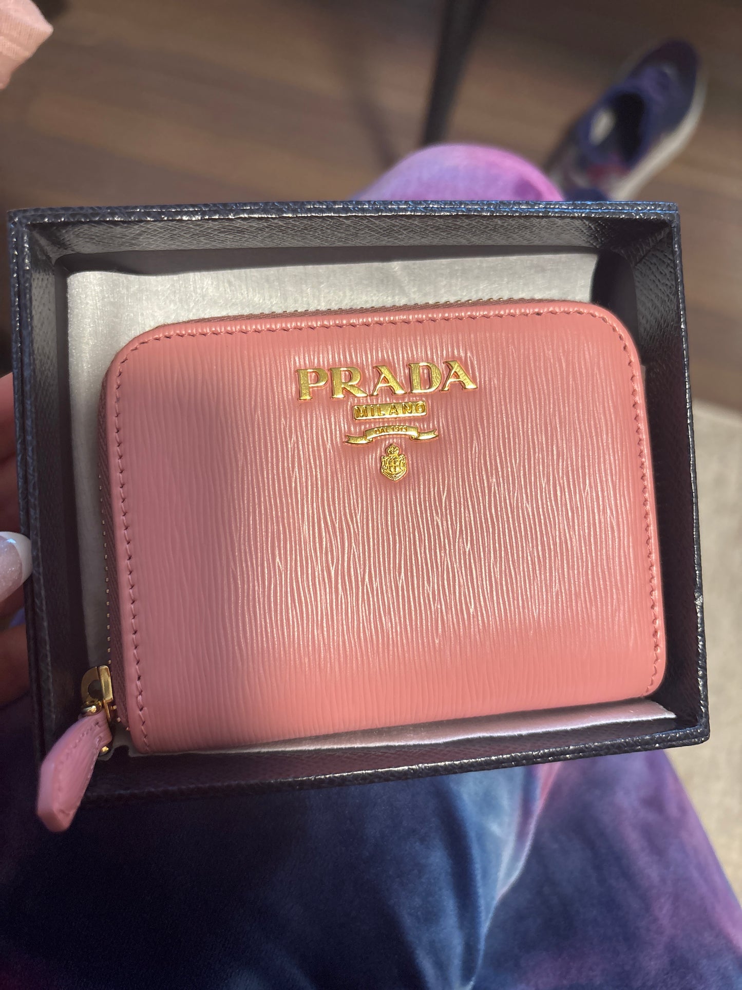 Prada Compact Pink Wallet