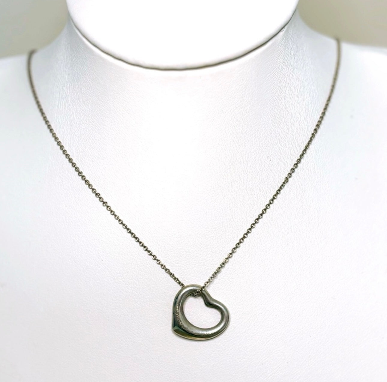 Tiffany Elsa Peretti 16mm Open Heart Pendant