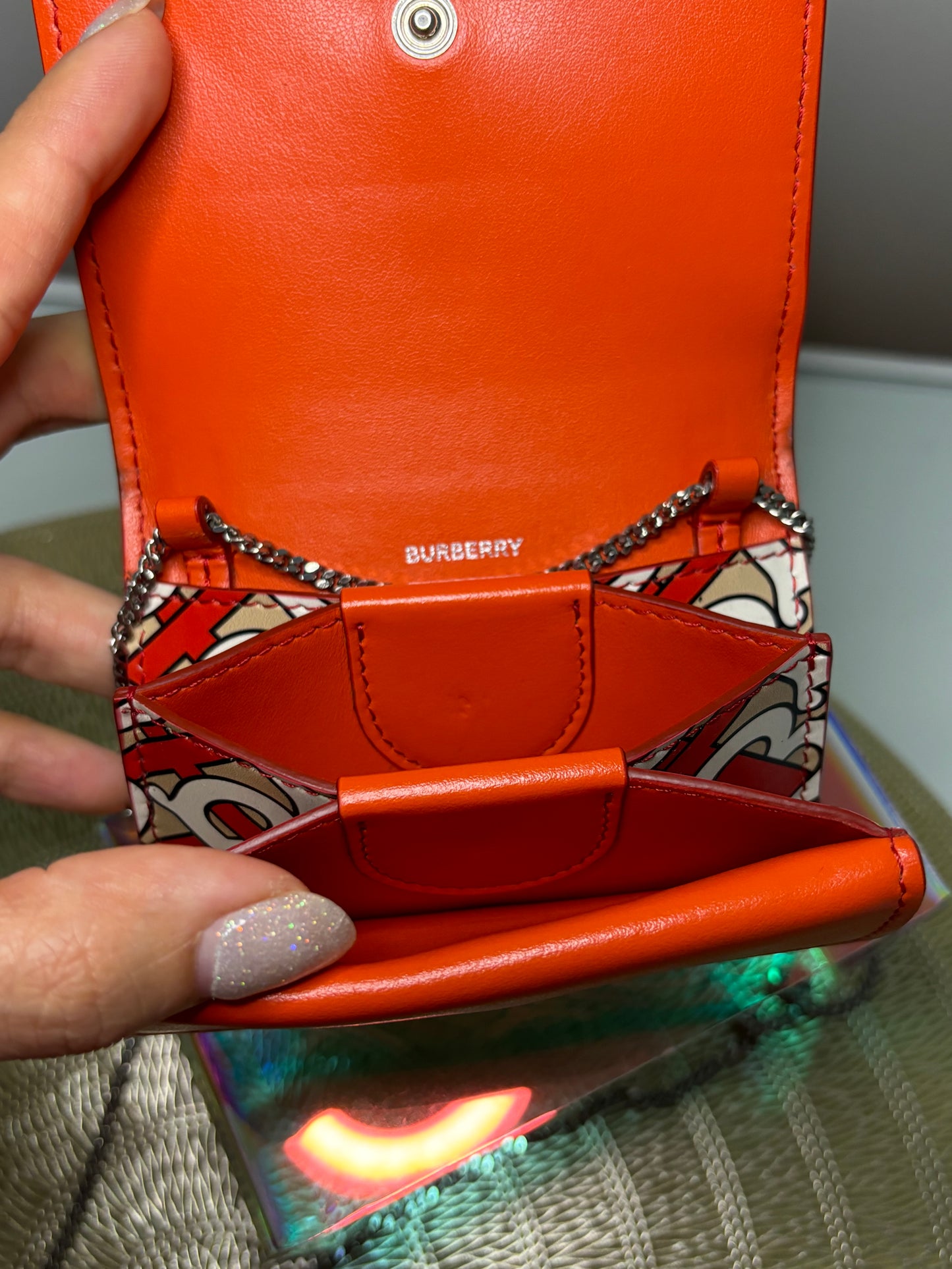 Burberry Micro Wallet on Chain