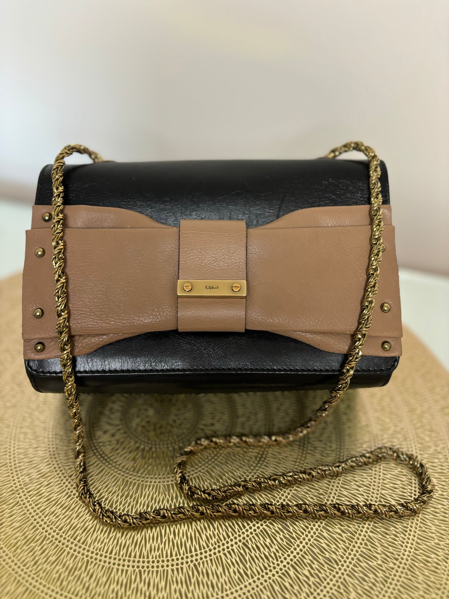 Chloe June Bow Shoulder Bag