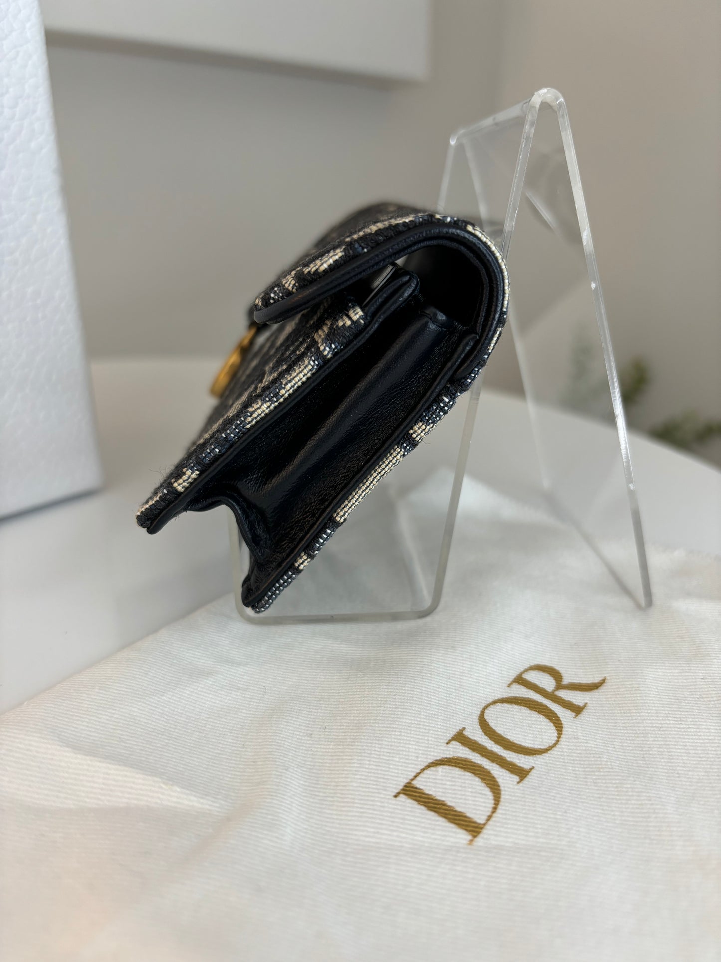 Dior Saddle Bloom Card Wallet