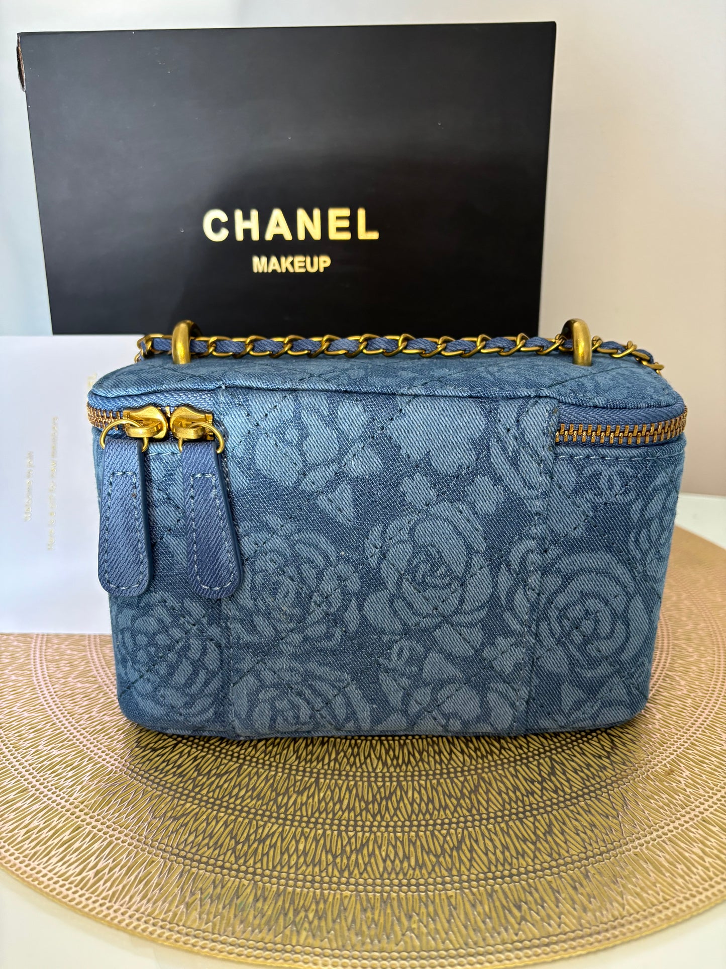Chanel Beaute Denim Crossbody Vanity