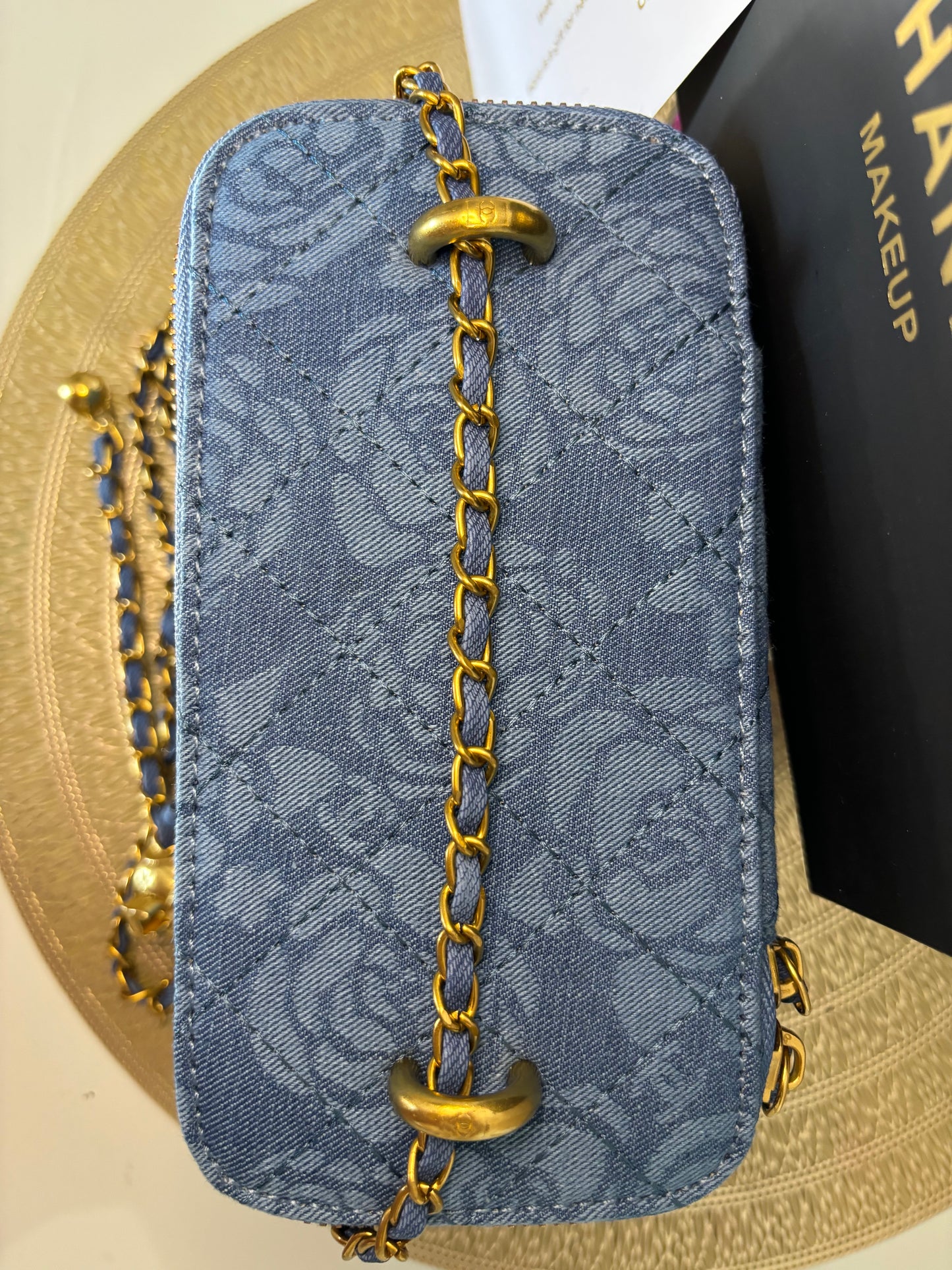 Chanel Beaute Denim Crossbody Vanity