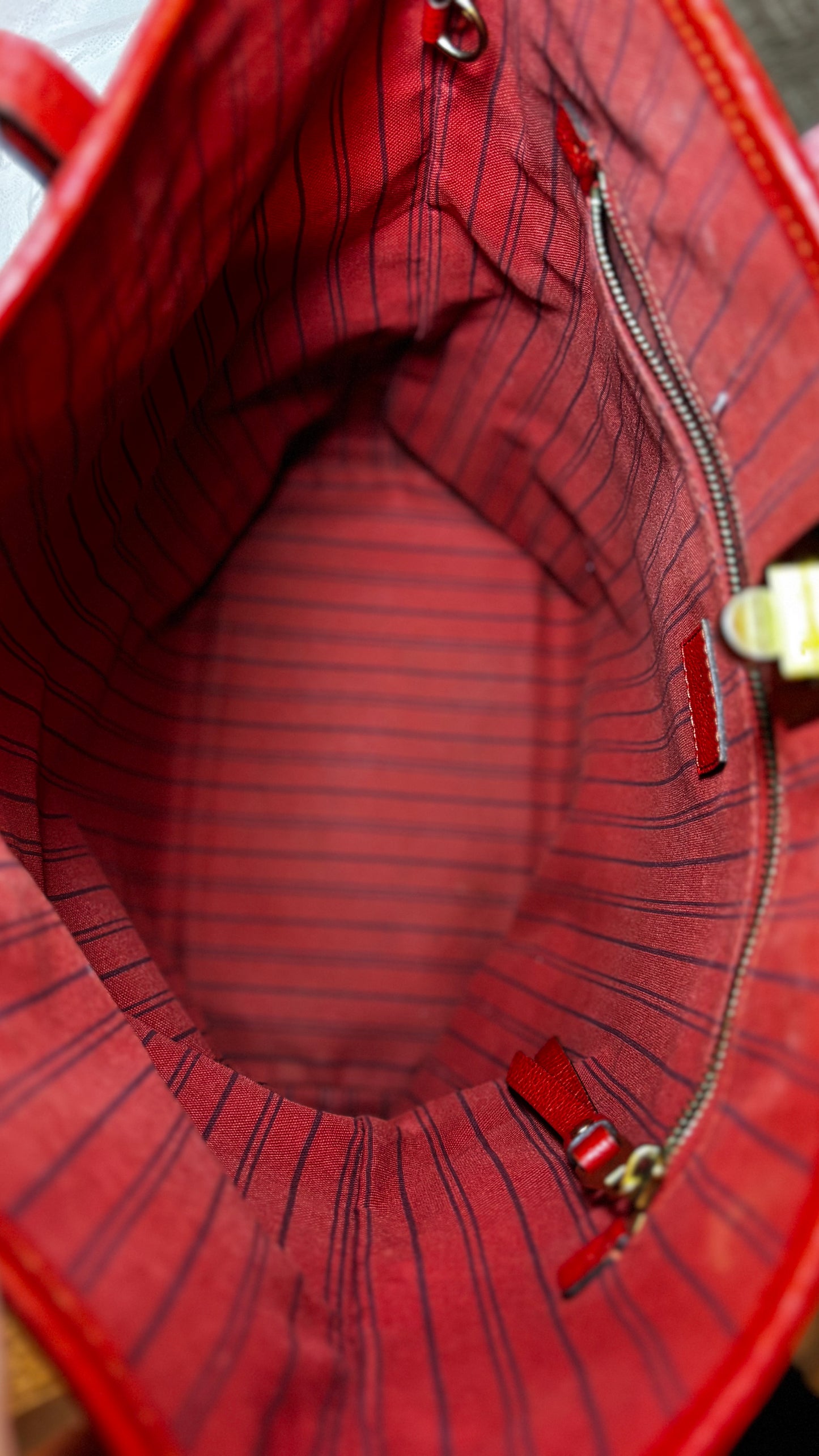 Louis Vuitton Red Citadine PM Empreinte Shoulder Bag