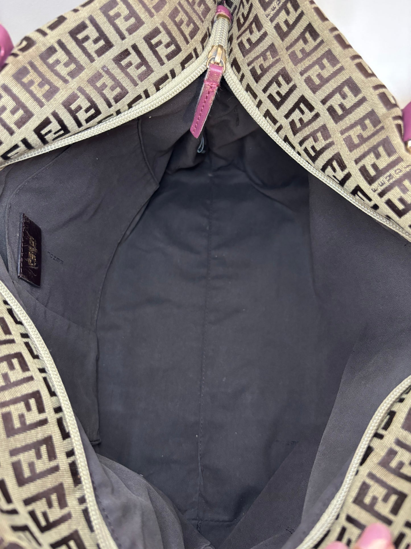 Fendi Zucchino Charm Tote Bag