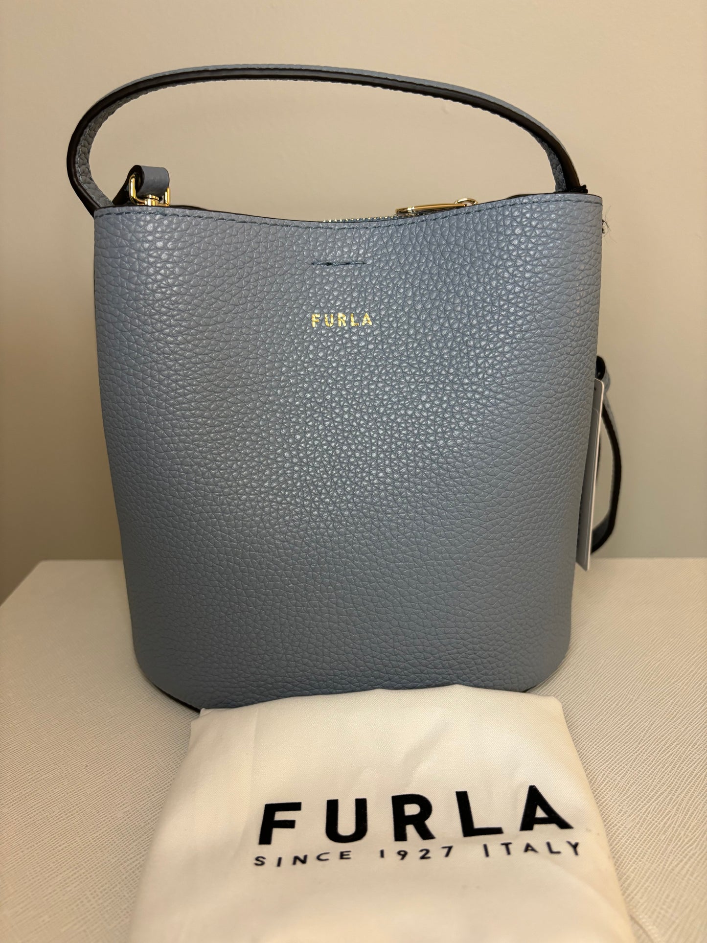 Furla Light Blue Top Handle and Crossbody