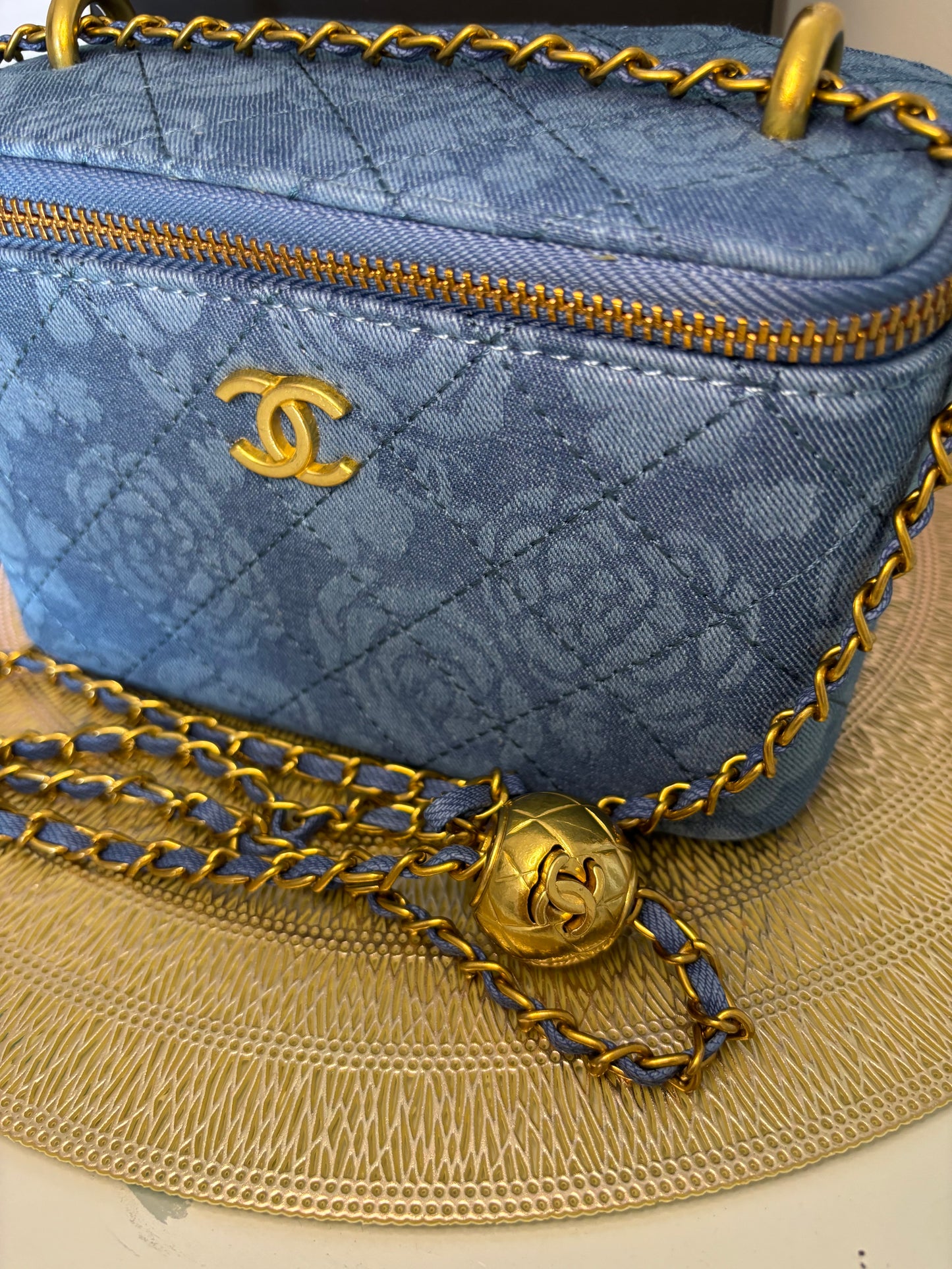 Chanel Beaute Denim Crossbody Vanity