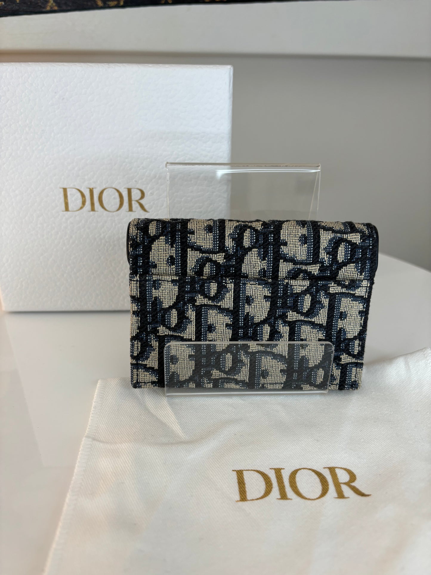 Dior Saddle Bloom Card Wallet