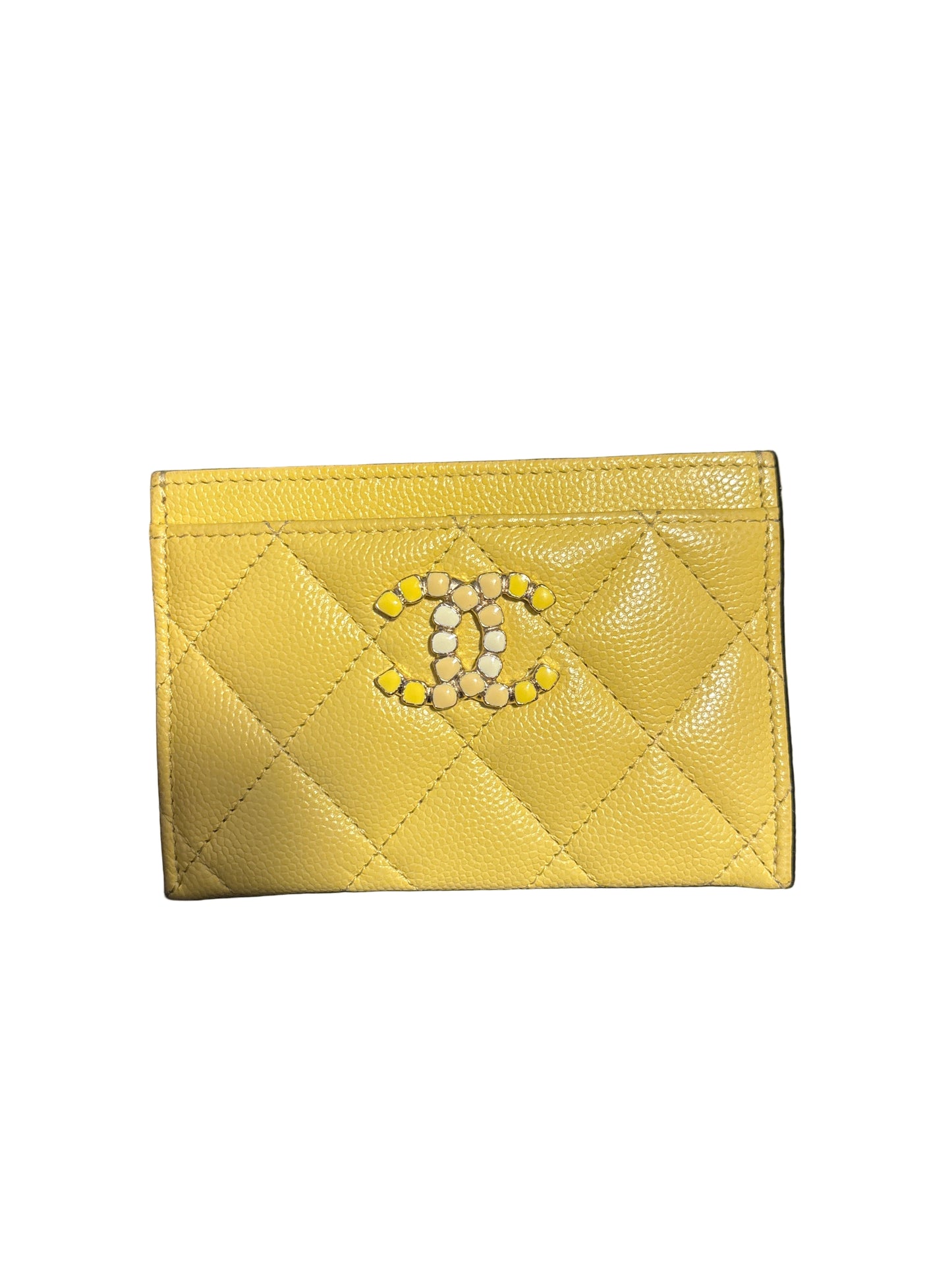 Chanel Yellow Card Wallet