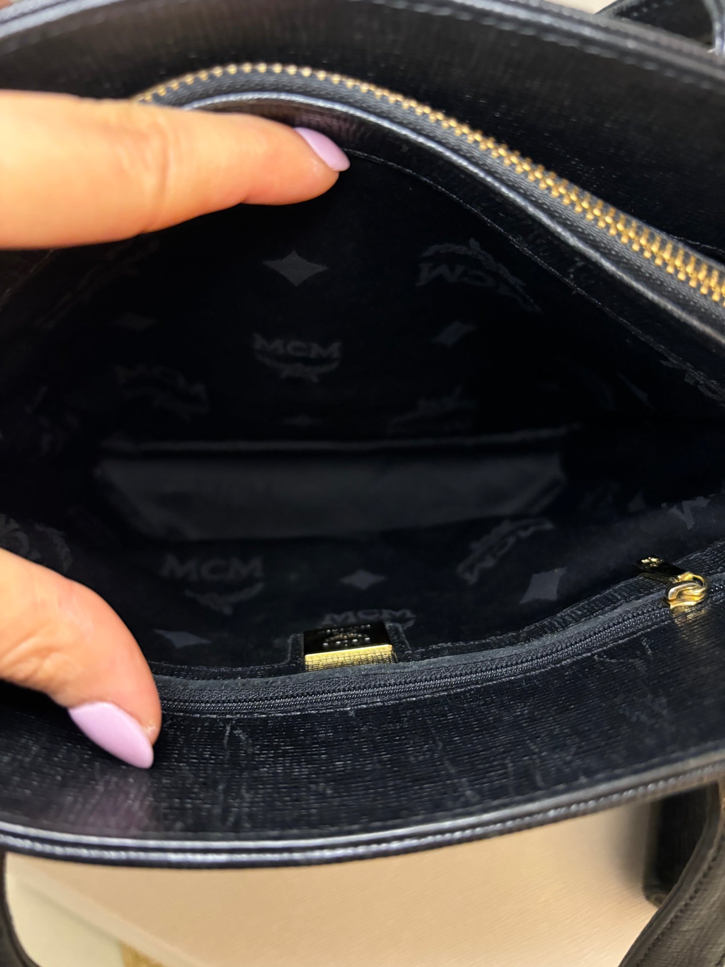 MCM Bucket Shoulder & Wristlet Bundle
