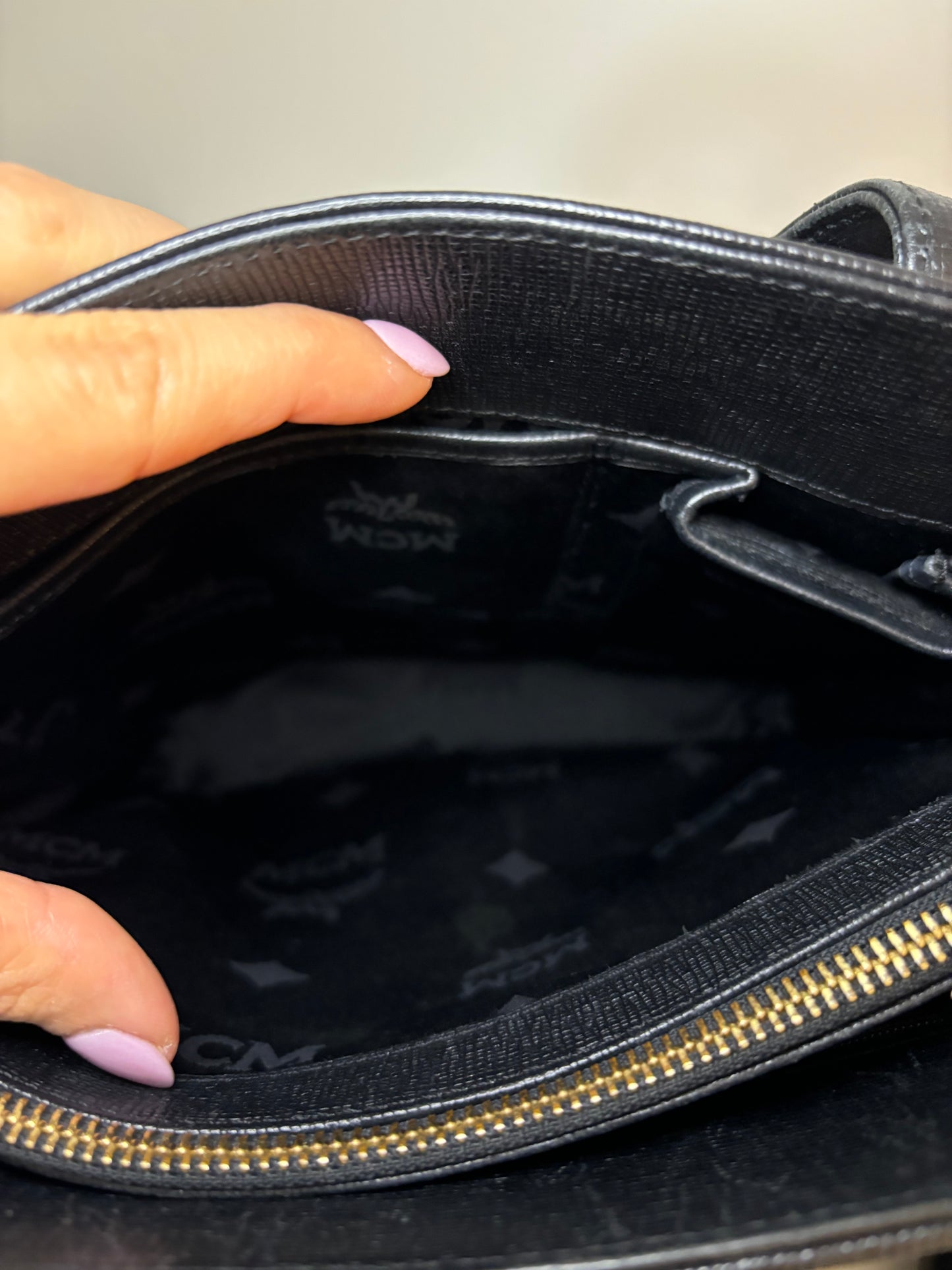 MCM Bucket Shoulder & Wristlet Bundle