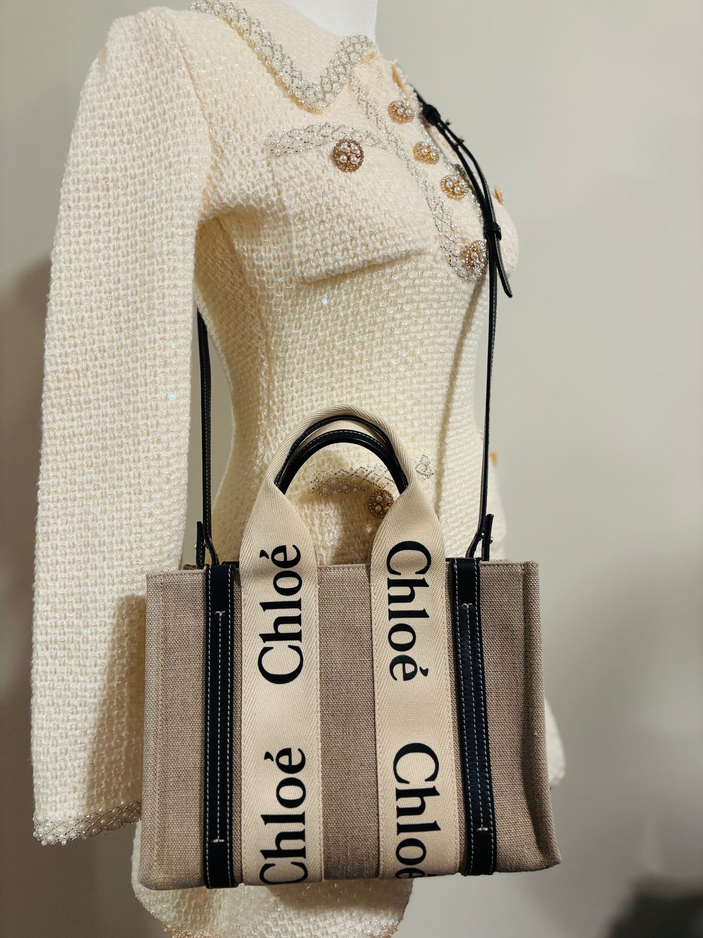 Chloe Small Woody Crossbody Tote Bag