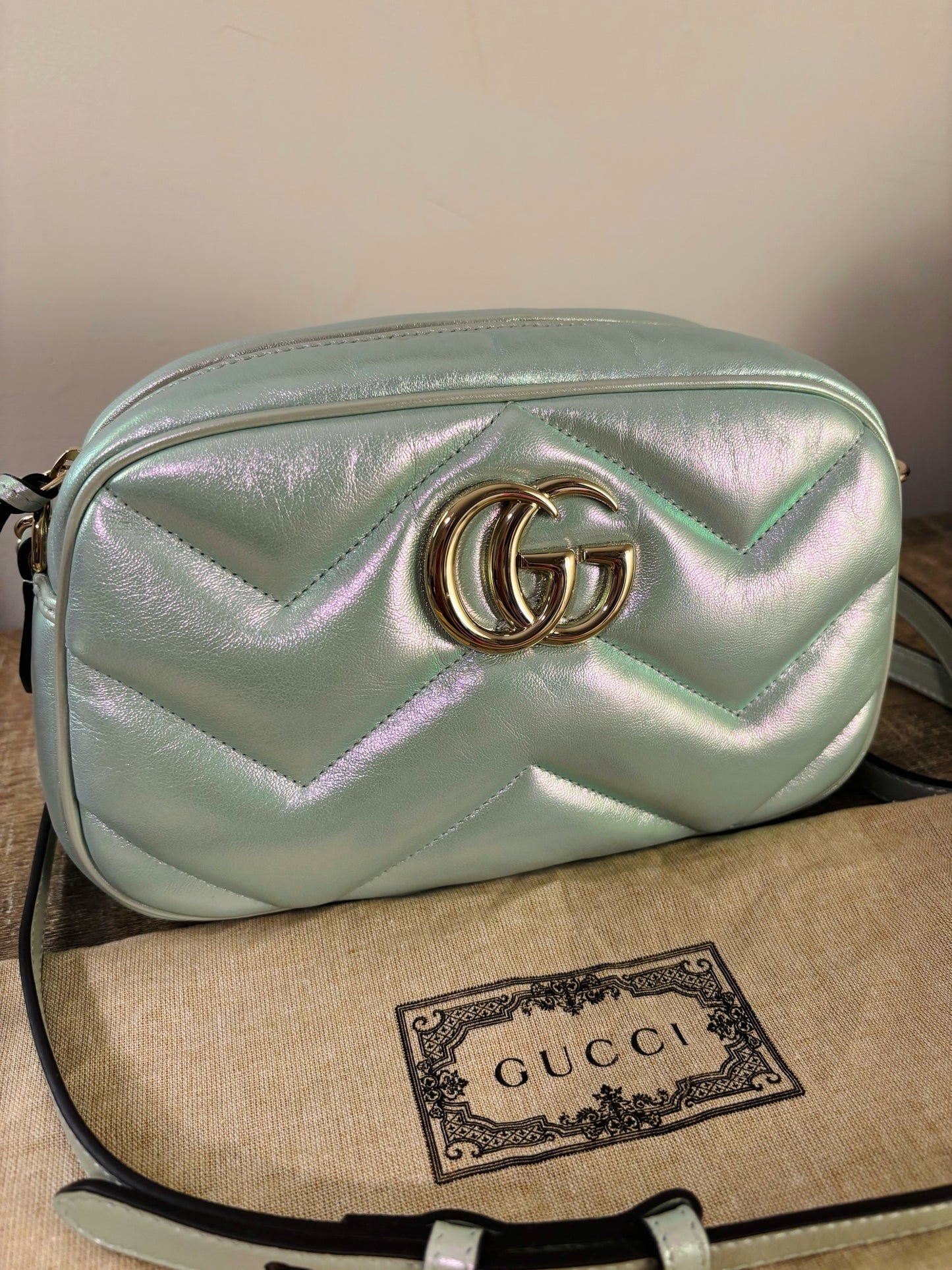 Gucci Iridescent Marmont Crossbody