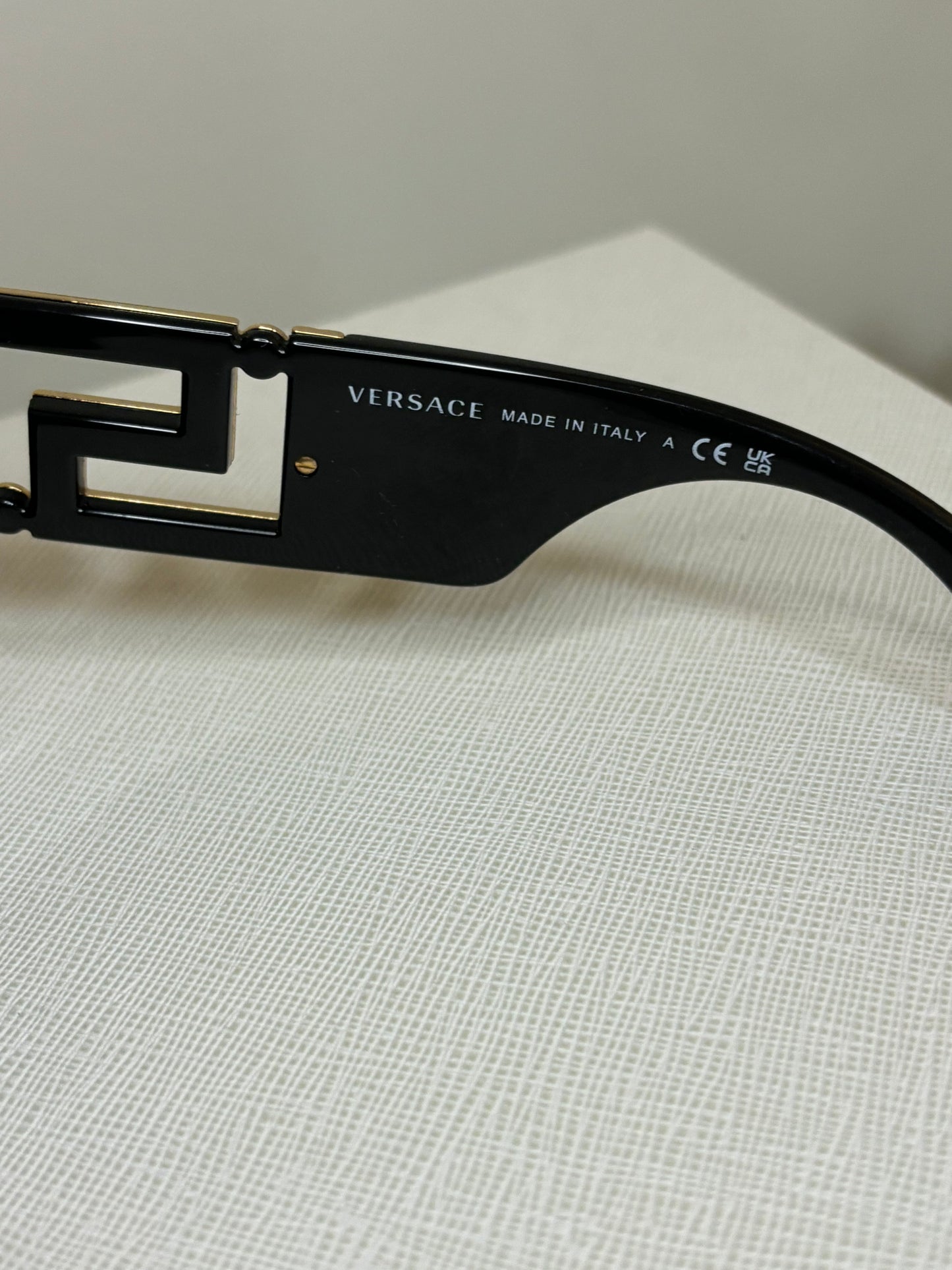 Versace Black & Gold Sunglasses
