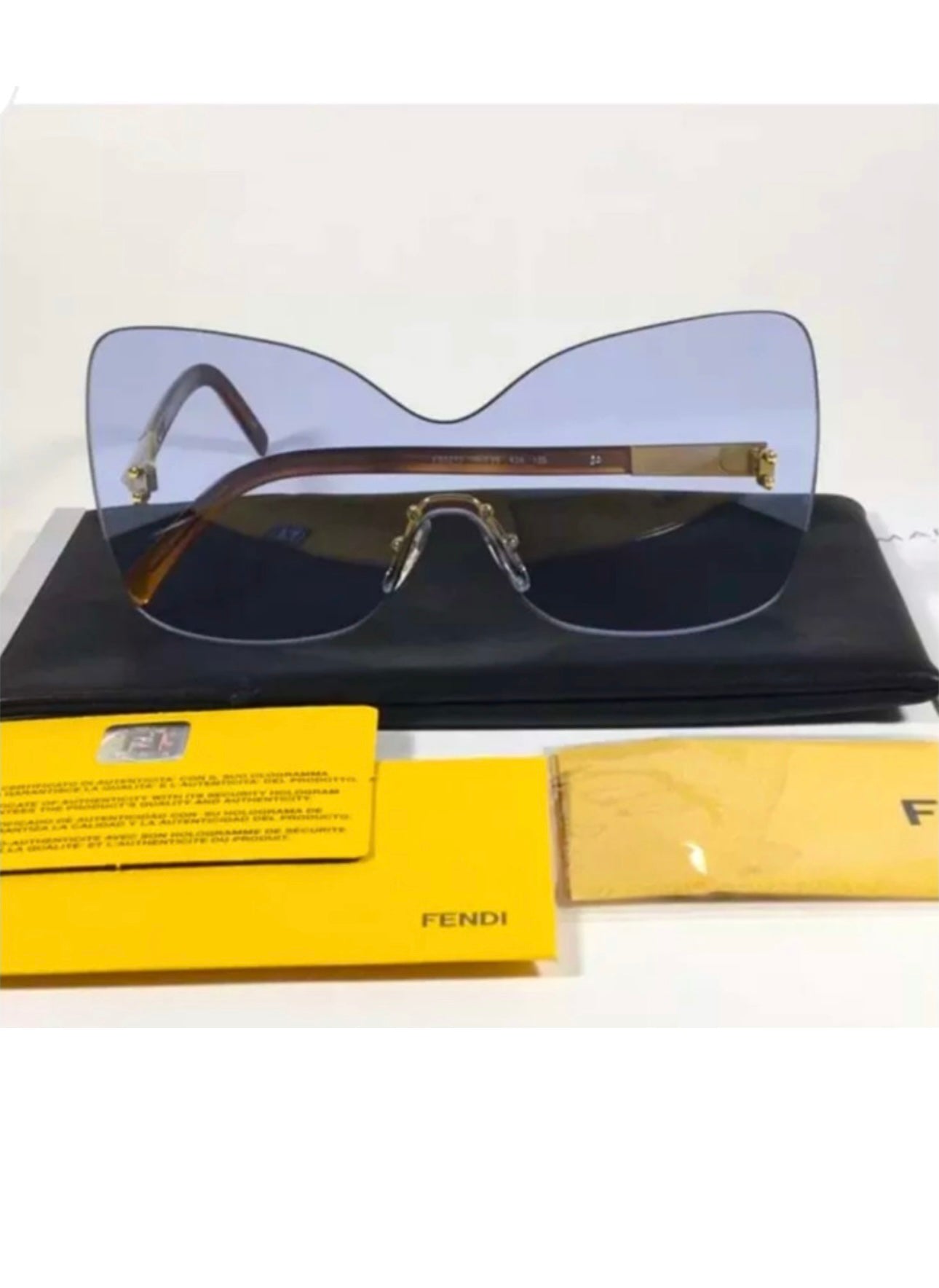 Fendi Oversized Butterfly Sunglasses