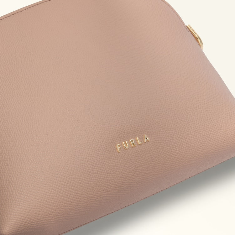 Furla Tan Dome Leather Crossbody