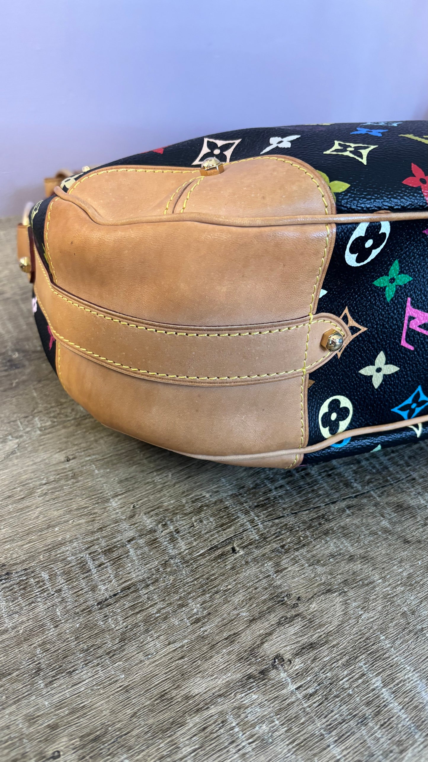 Louis Vuitton Greta Black Multicolor Shoulder Bag