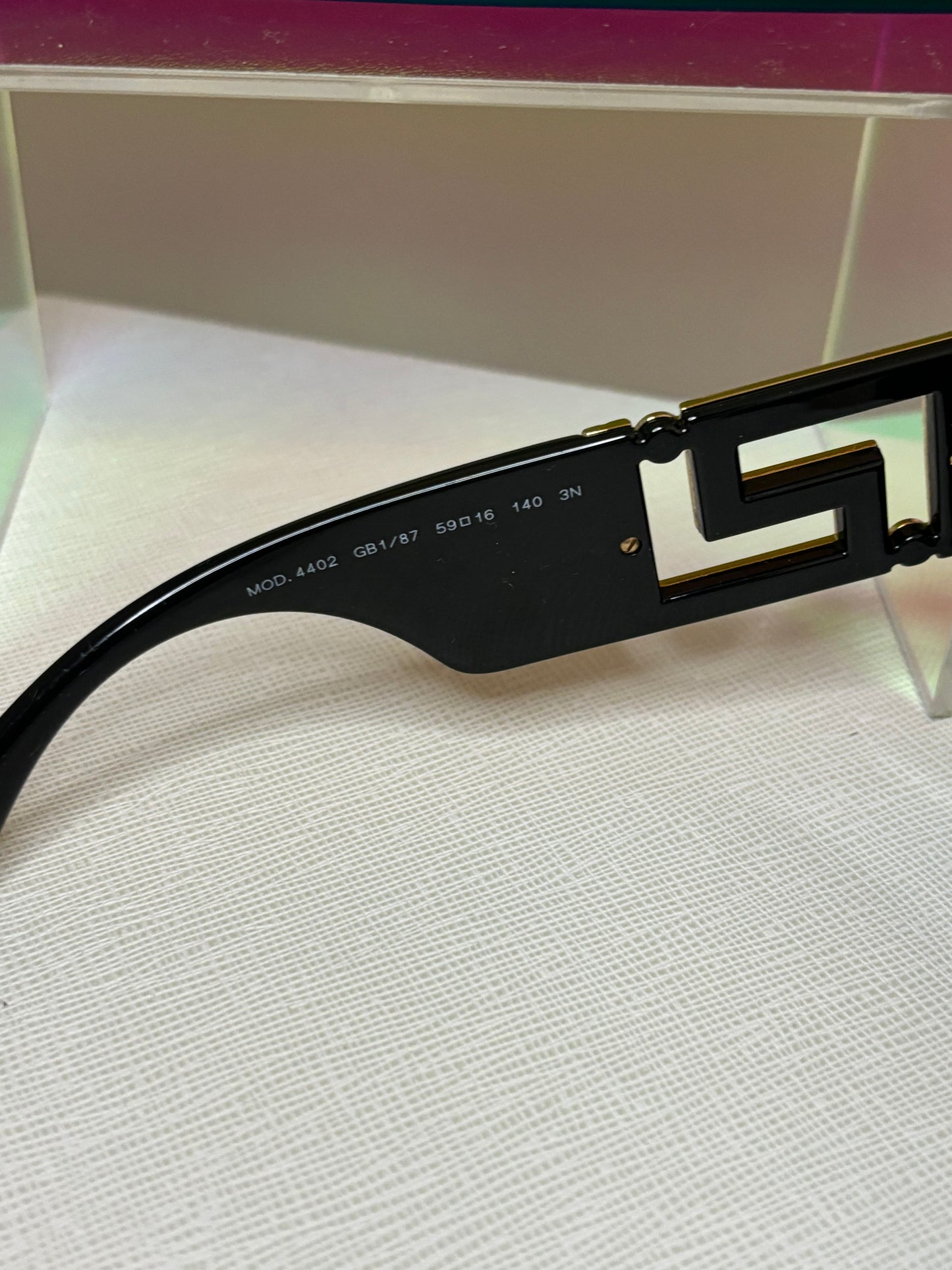 Versace Black & Gold Sunglasses