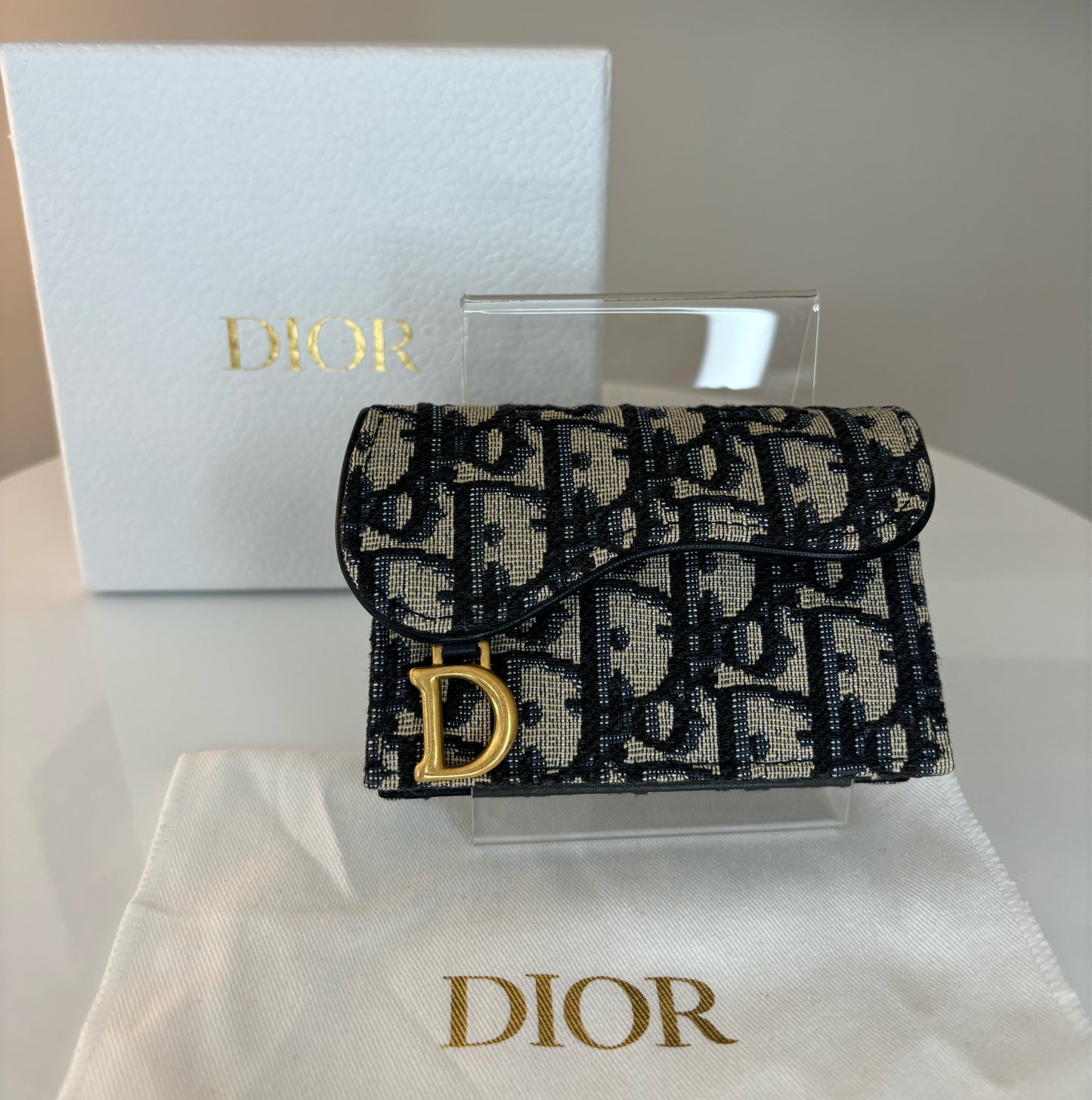 Dior Saddle Bloom Card Wallet