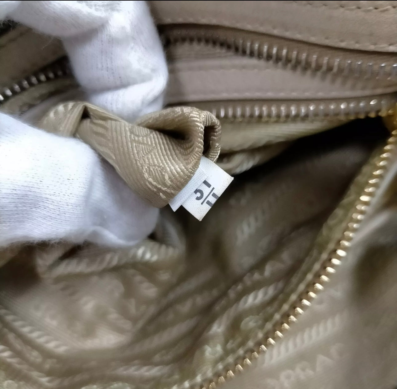 Prada Canapa Logo Canvas Shoulder Bag