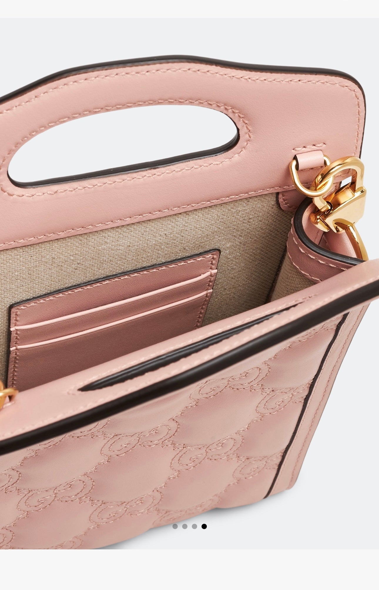 Gucci Marmont Baby Pink Matelasse Top Handle & Crossbody Bag GG Embossed