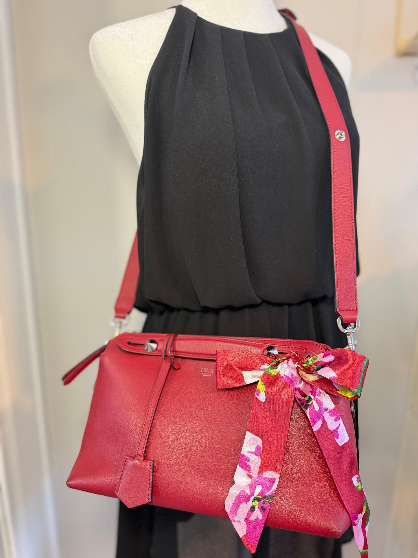 Fendi By the Way Burgundy Bag