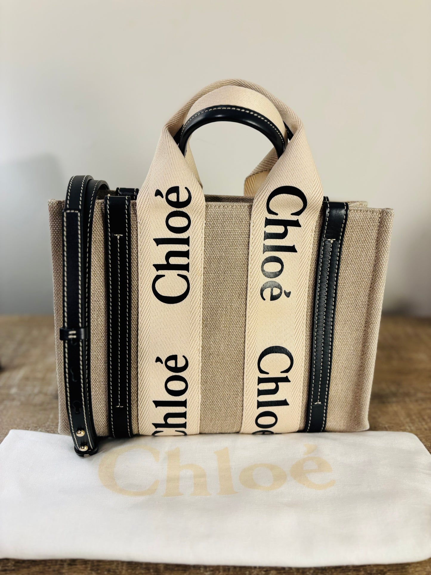 Chloe Small Woody Crossbody Tote Bag
