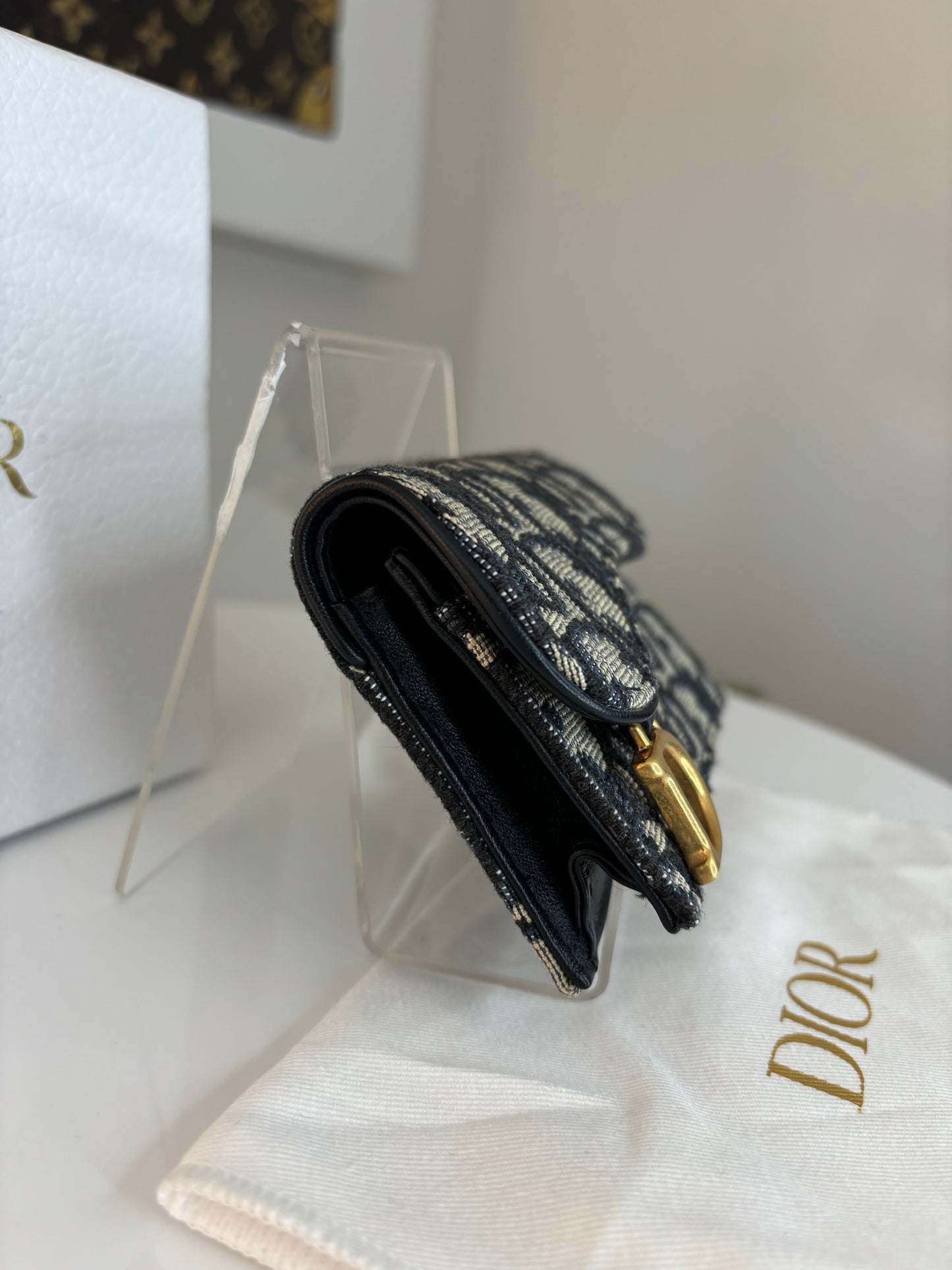 Dior Saddle Bloom Card Wallet