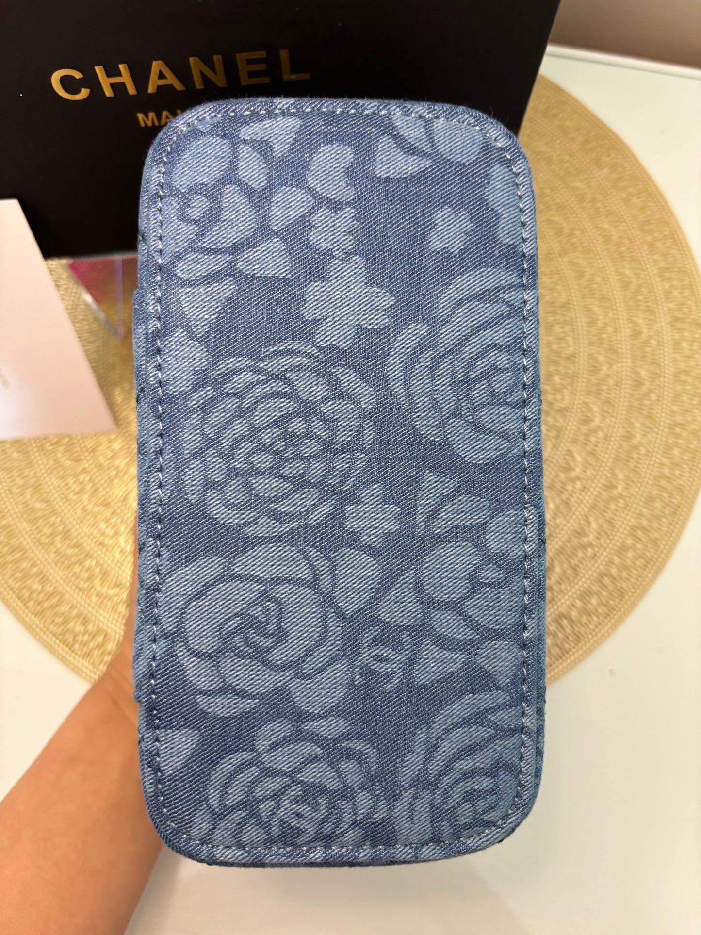 Chanel Beaute Denim Crossbody Vanity