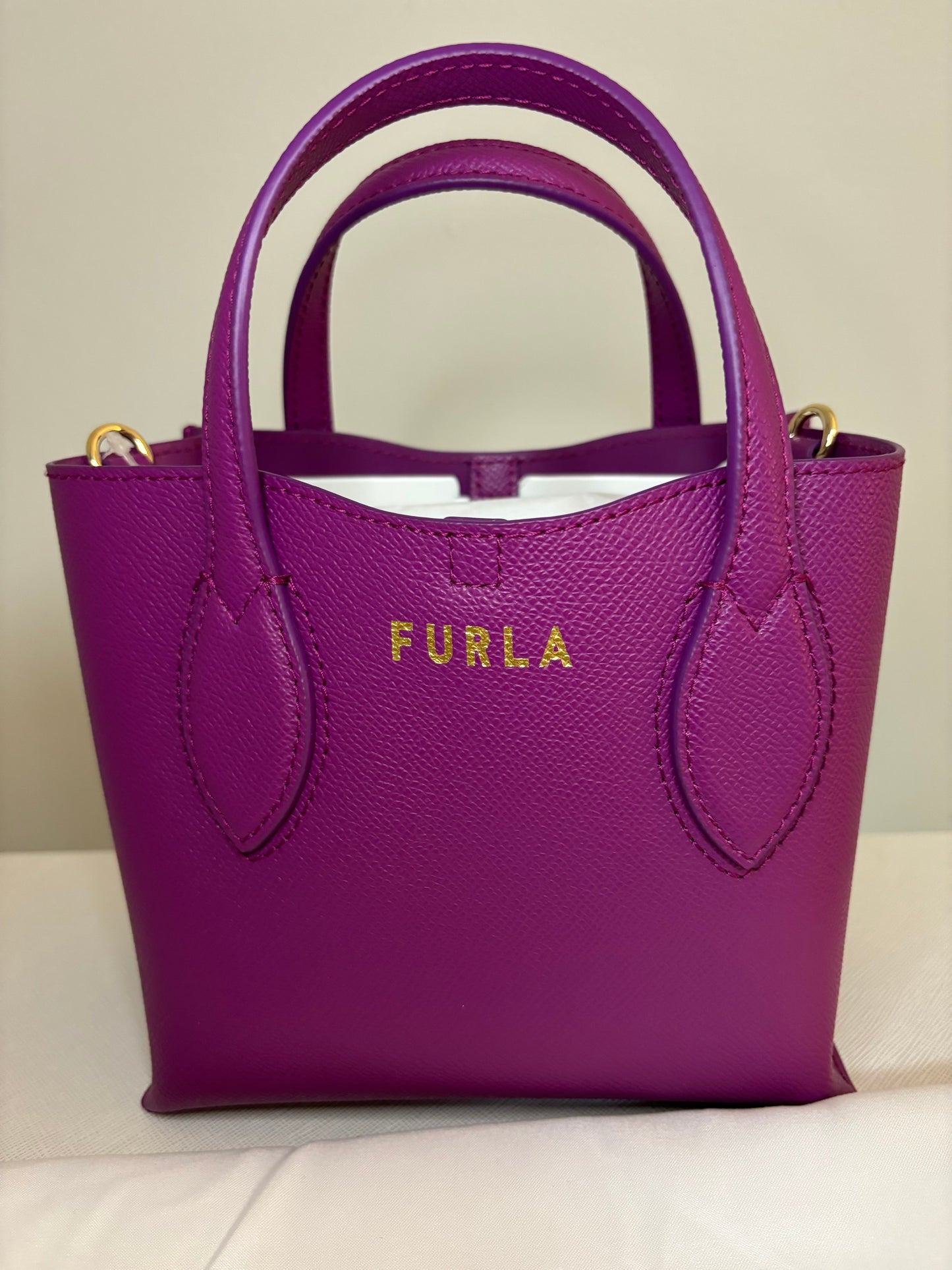 Furla Purple Fuchsia Top Handle & Crossbody