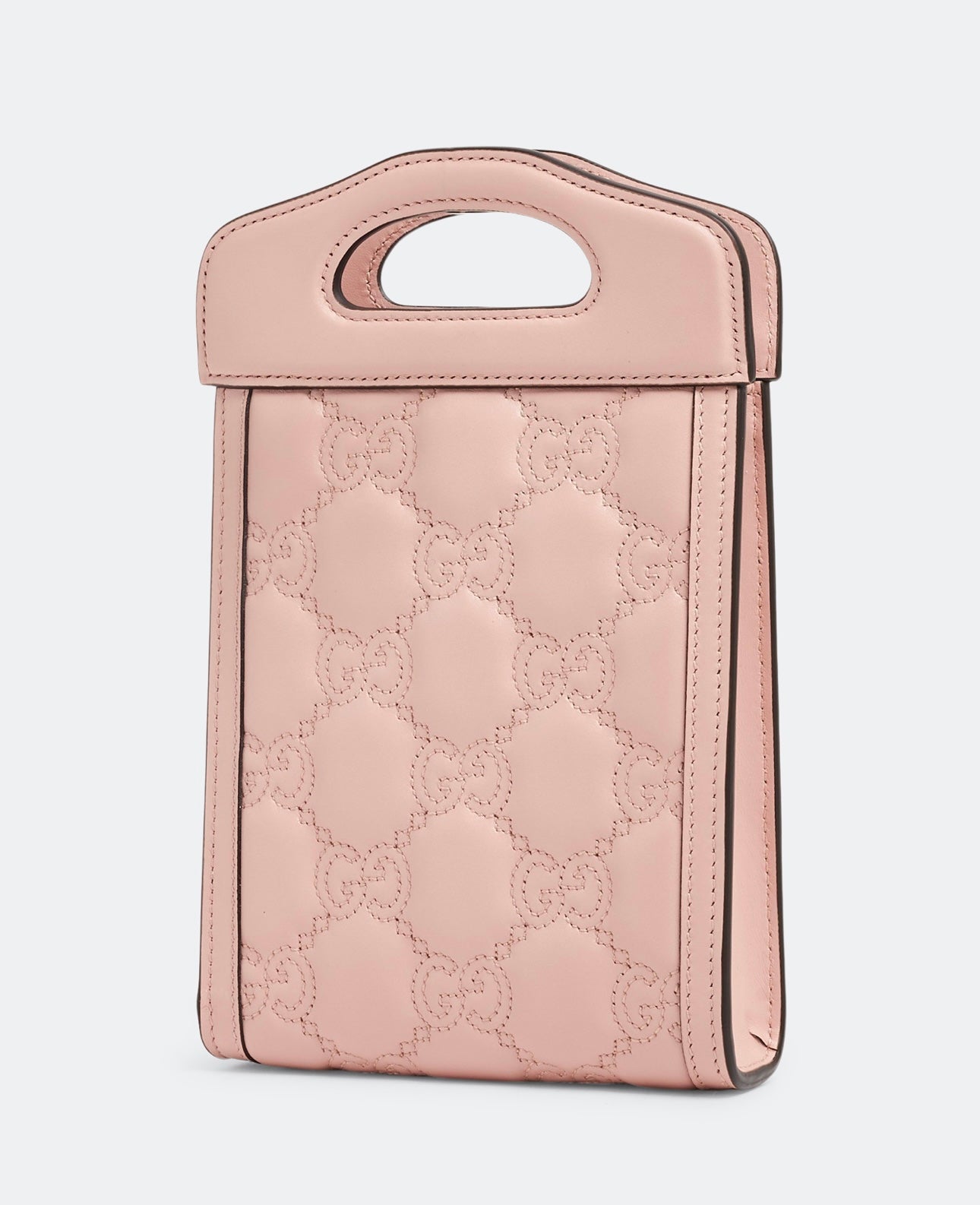 Gucci Marmont Baby Pink Matelasse Top Handle & Crossbody Bag GG Embossed
