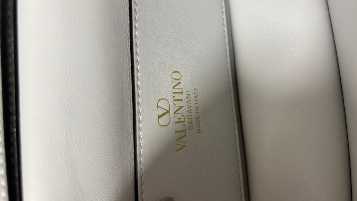 Valentino Garavani Small Loco Shoulder Bag Silver Crystal
