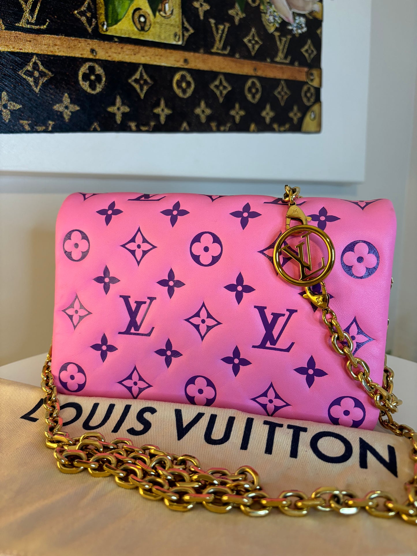 Louis Vuitton Pink & Purple Coussin Crossbody