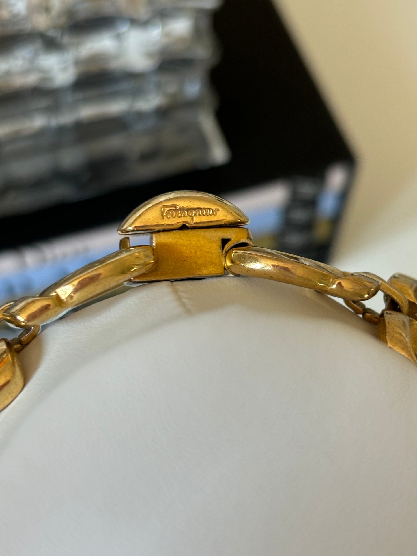 Salvatore Ferragamo Gancini Statement Necklace