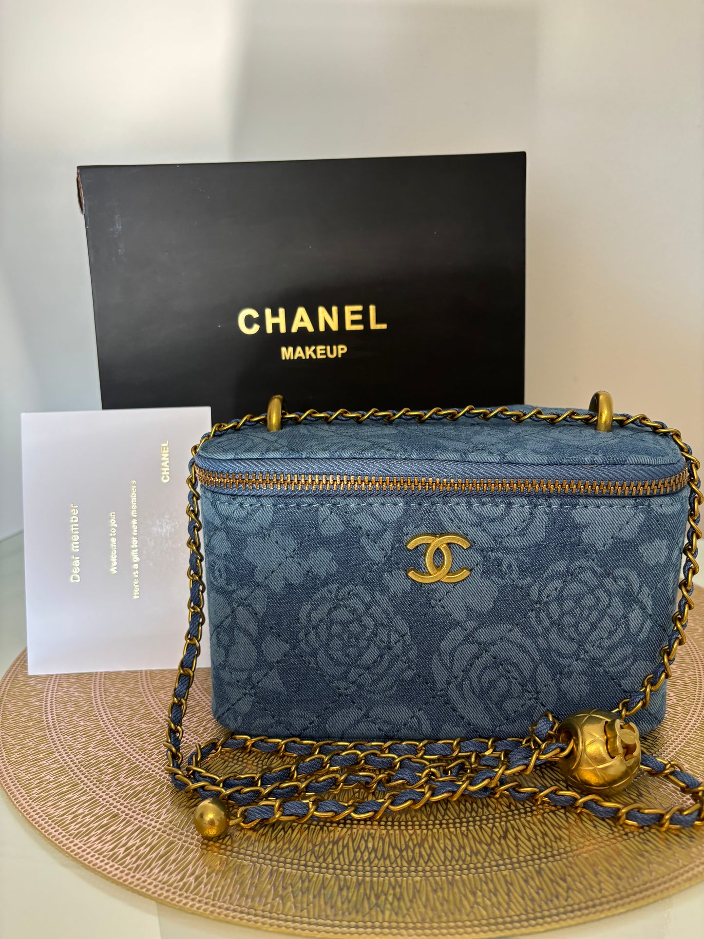 Chanel Beaute Denim Crossbody Vanity