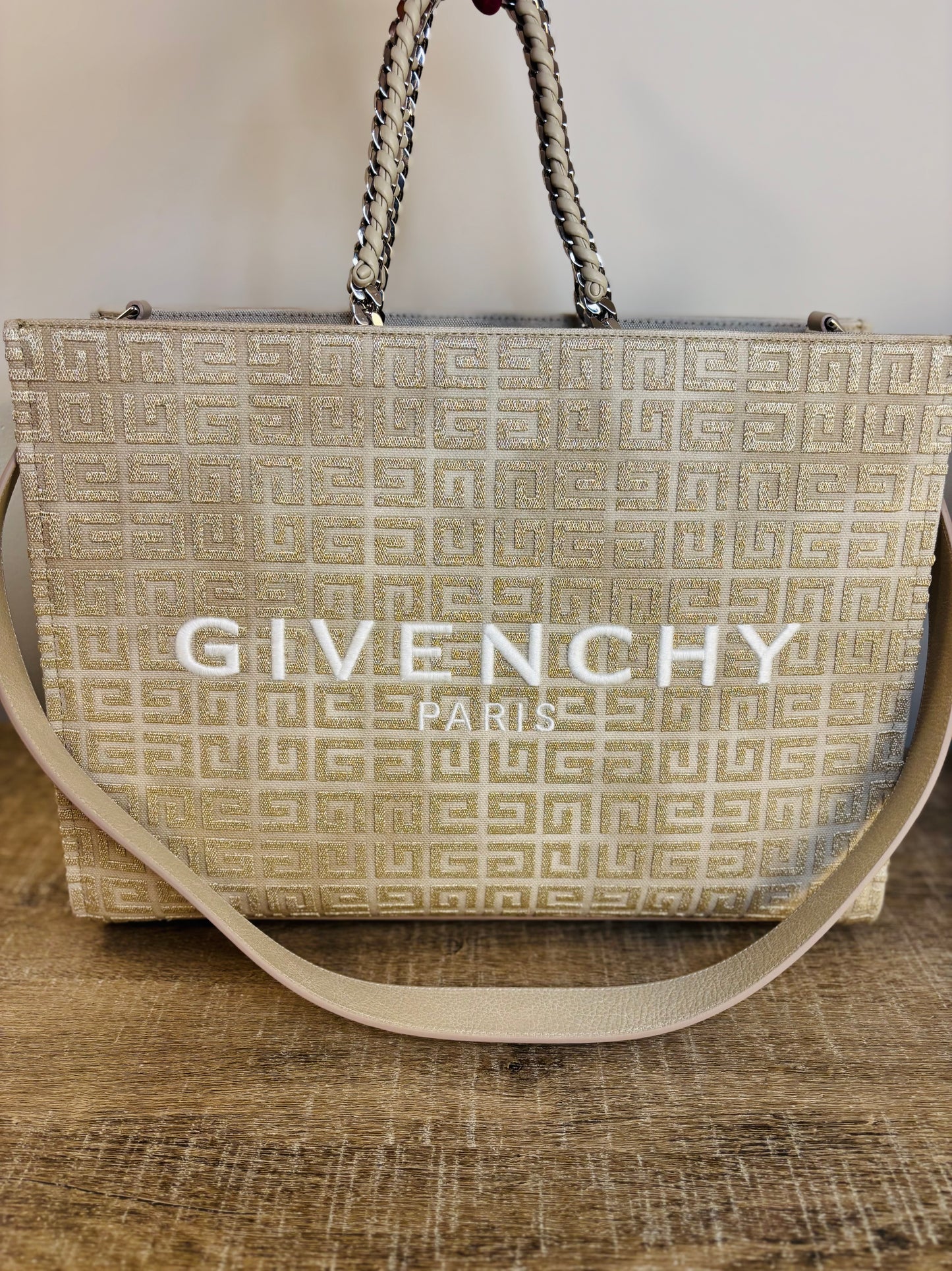 Golden Givenchy Shopper Tote