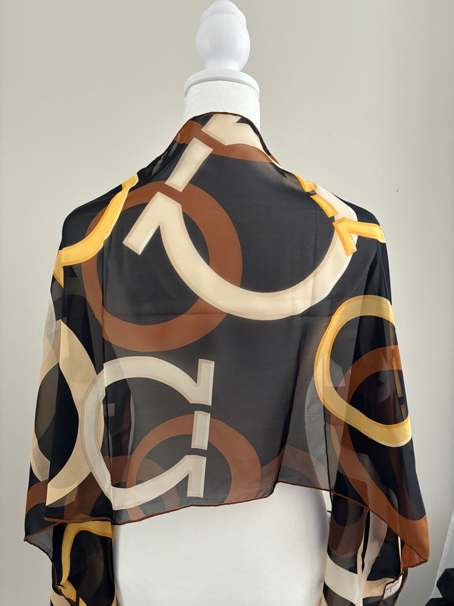 Salvatore Ferragamo Gancini Silk Scarf