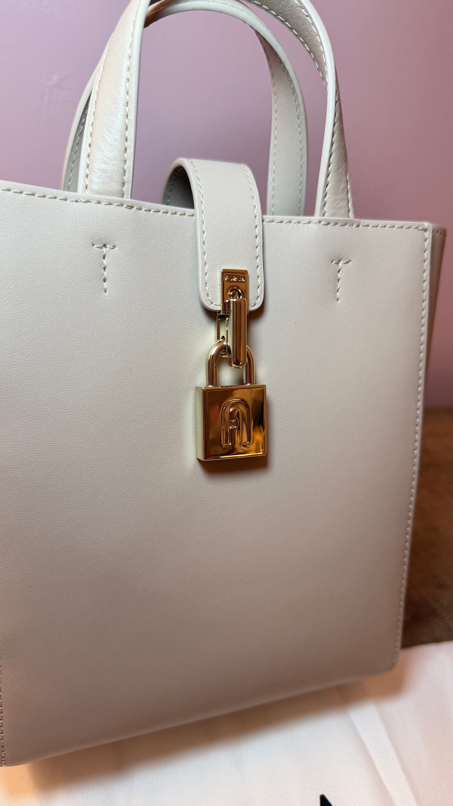 Furla light pink crossbody