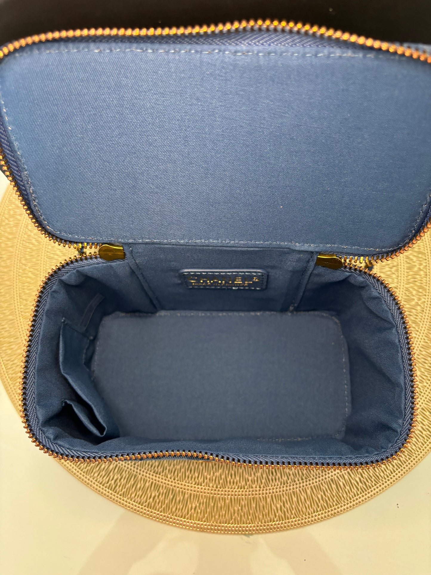 Chanel Beaute Denim Crossbody Vanity